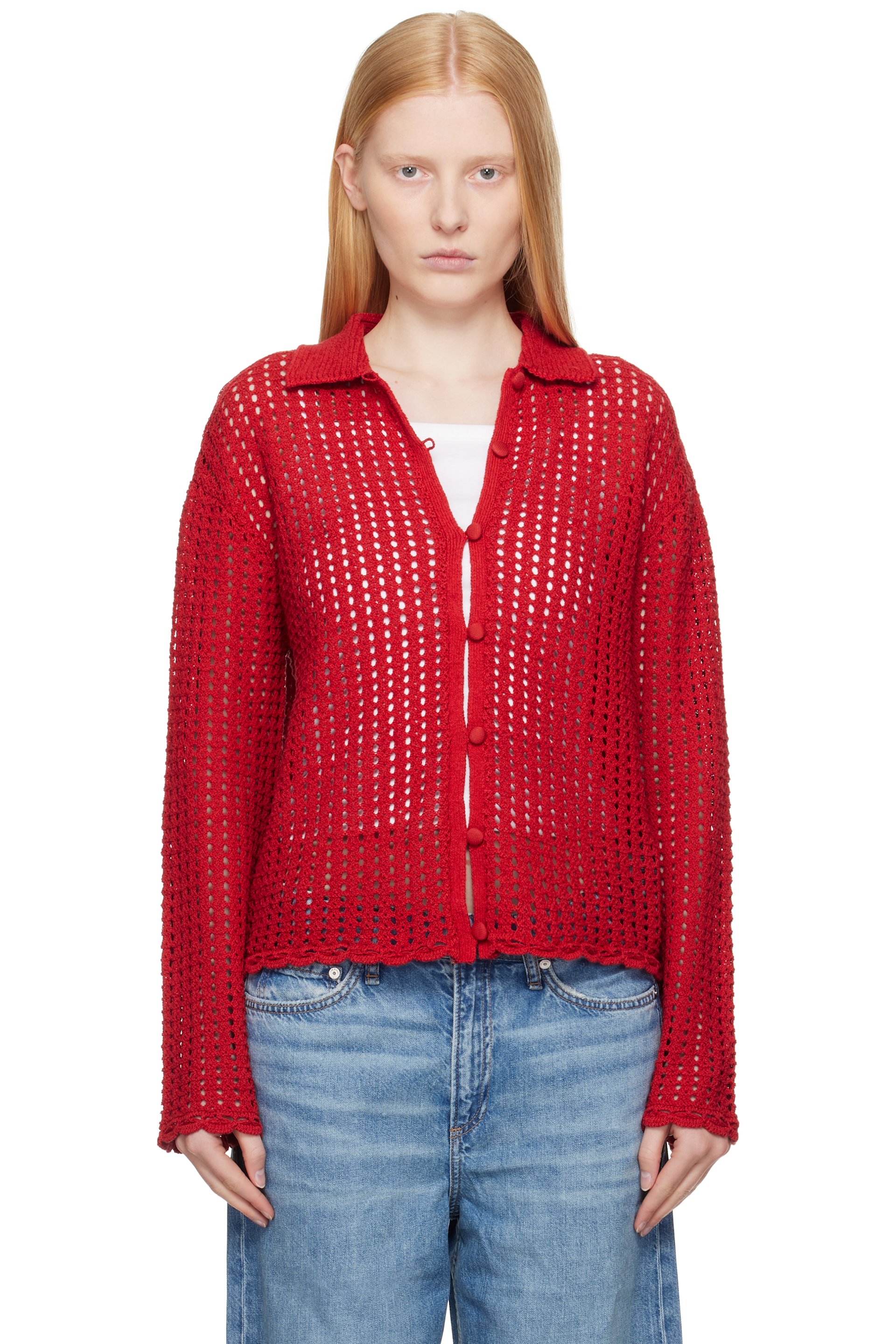 rag & bone - Cardigan Khloe rouge