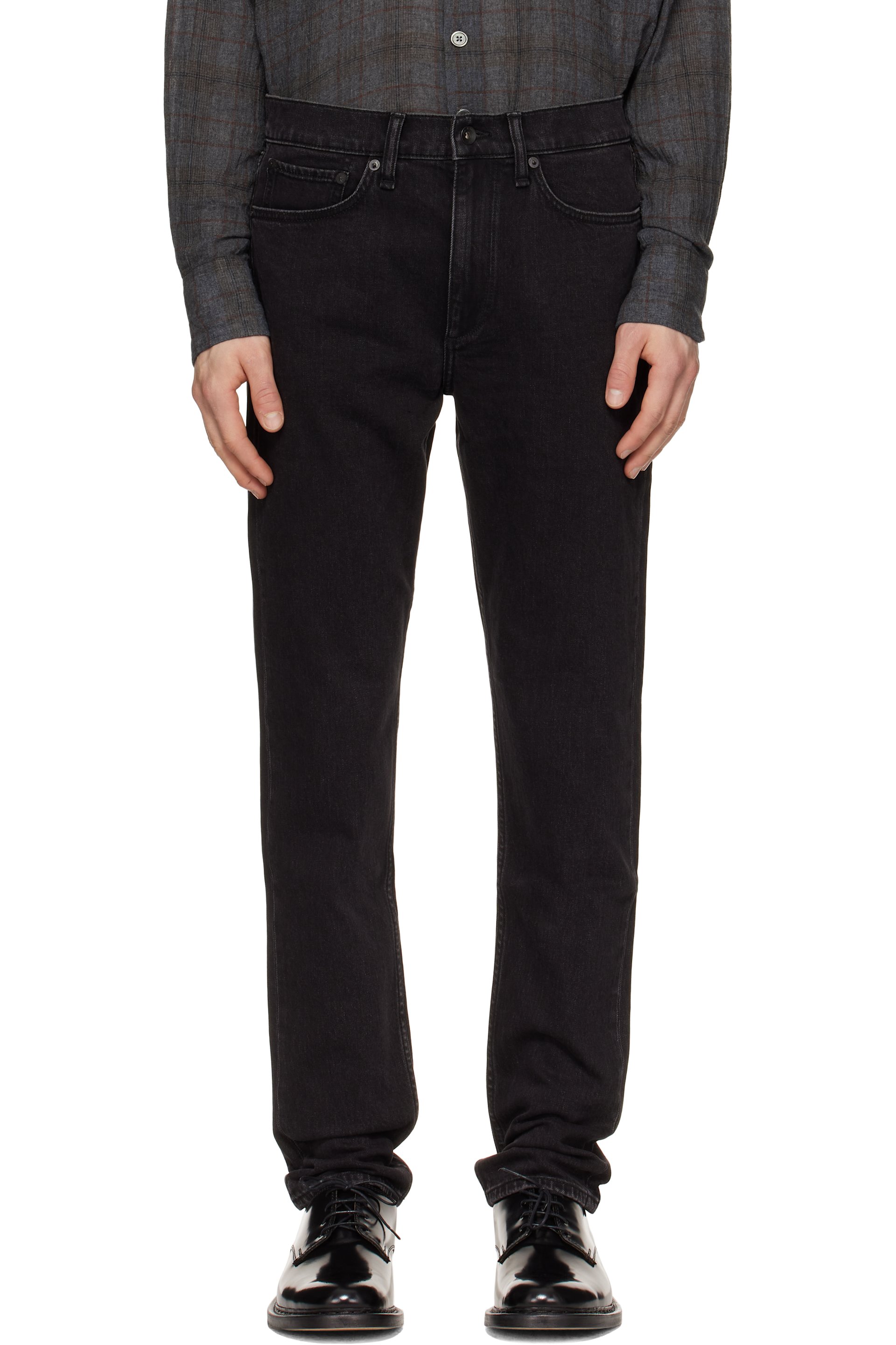 rag & bone - 黑色 Fit 2 Authentic Stretch 牛仔裤