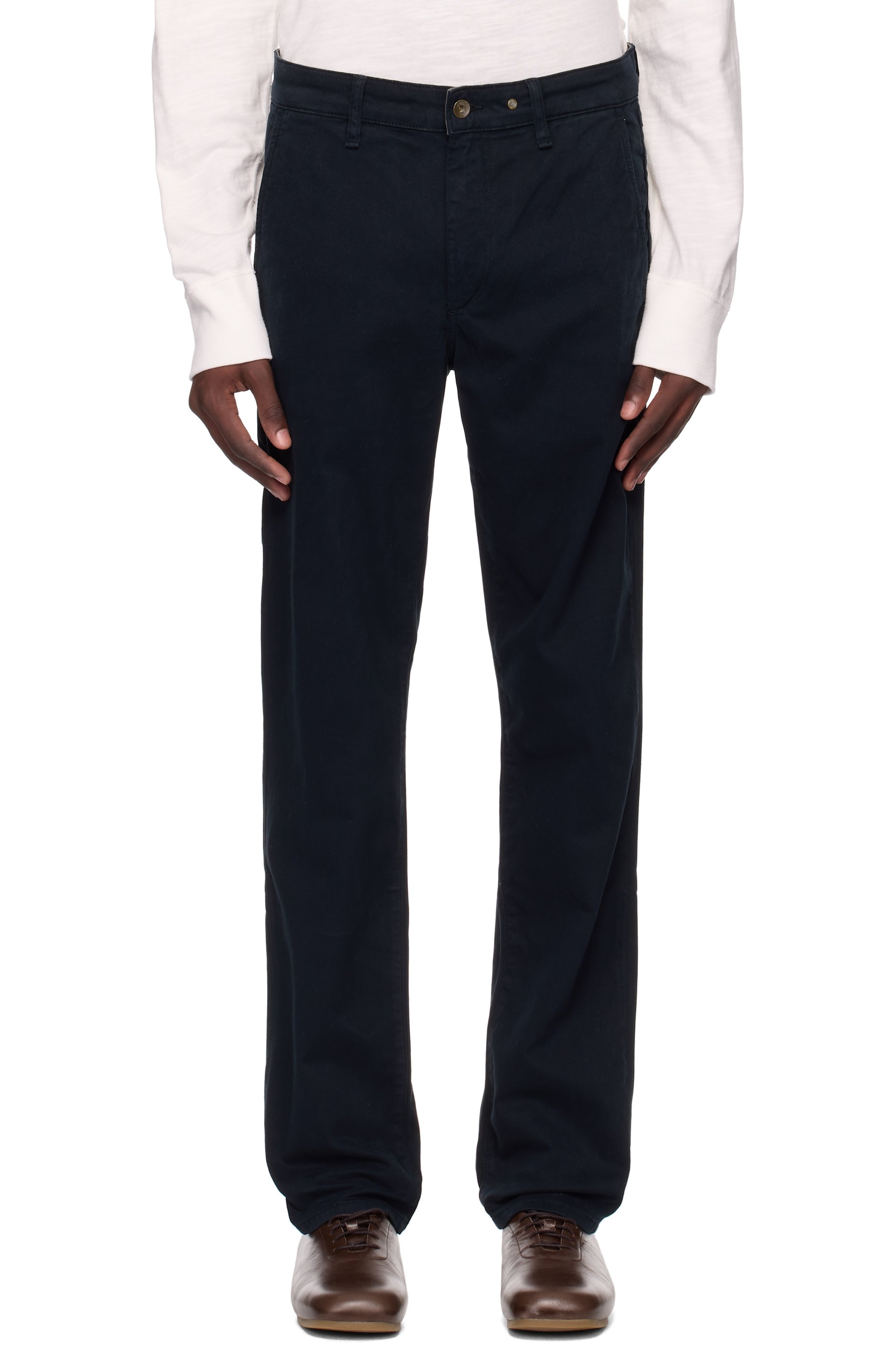 rag & bone - Navy Fit 2 Slim Chino Trousers