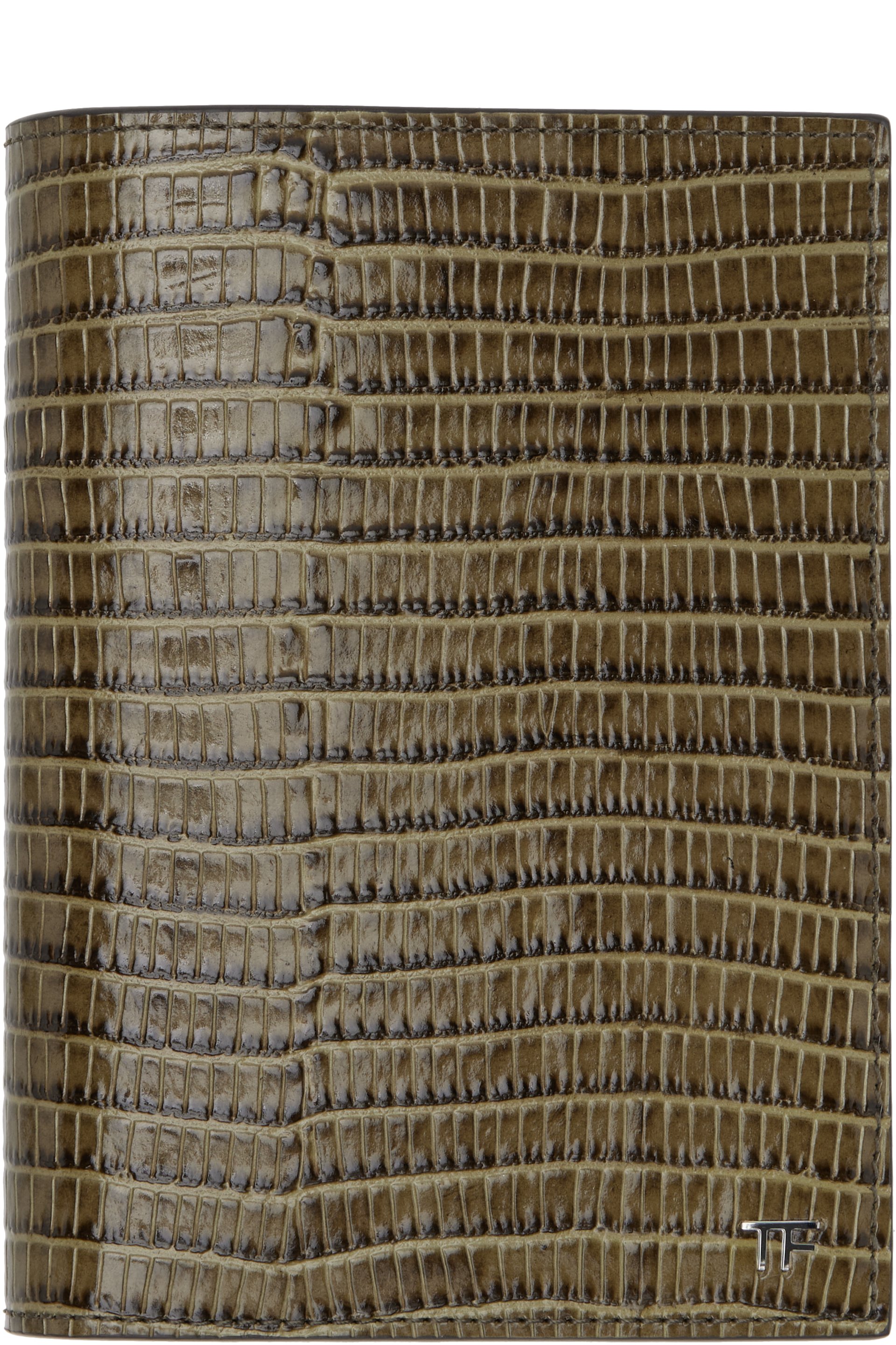 TOM FORD - Khaki T Line Passport Holder