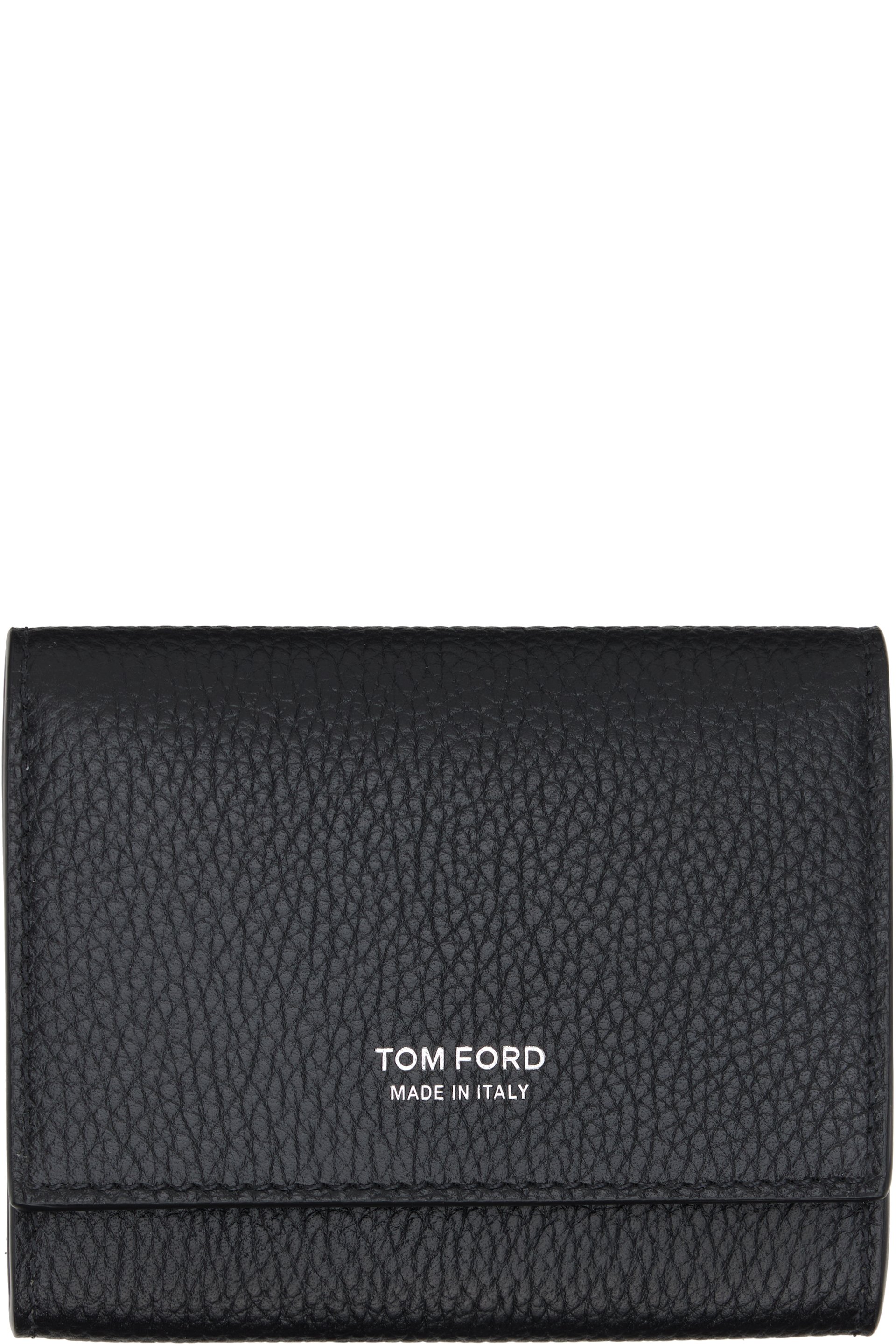 TOM FORD - Black Soft Grain Leather Slim Card Holder