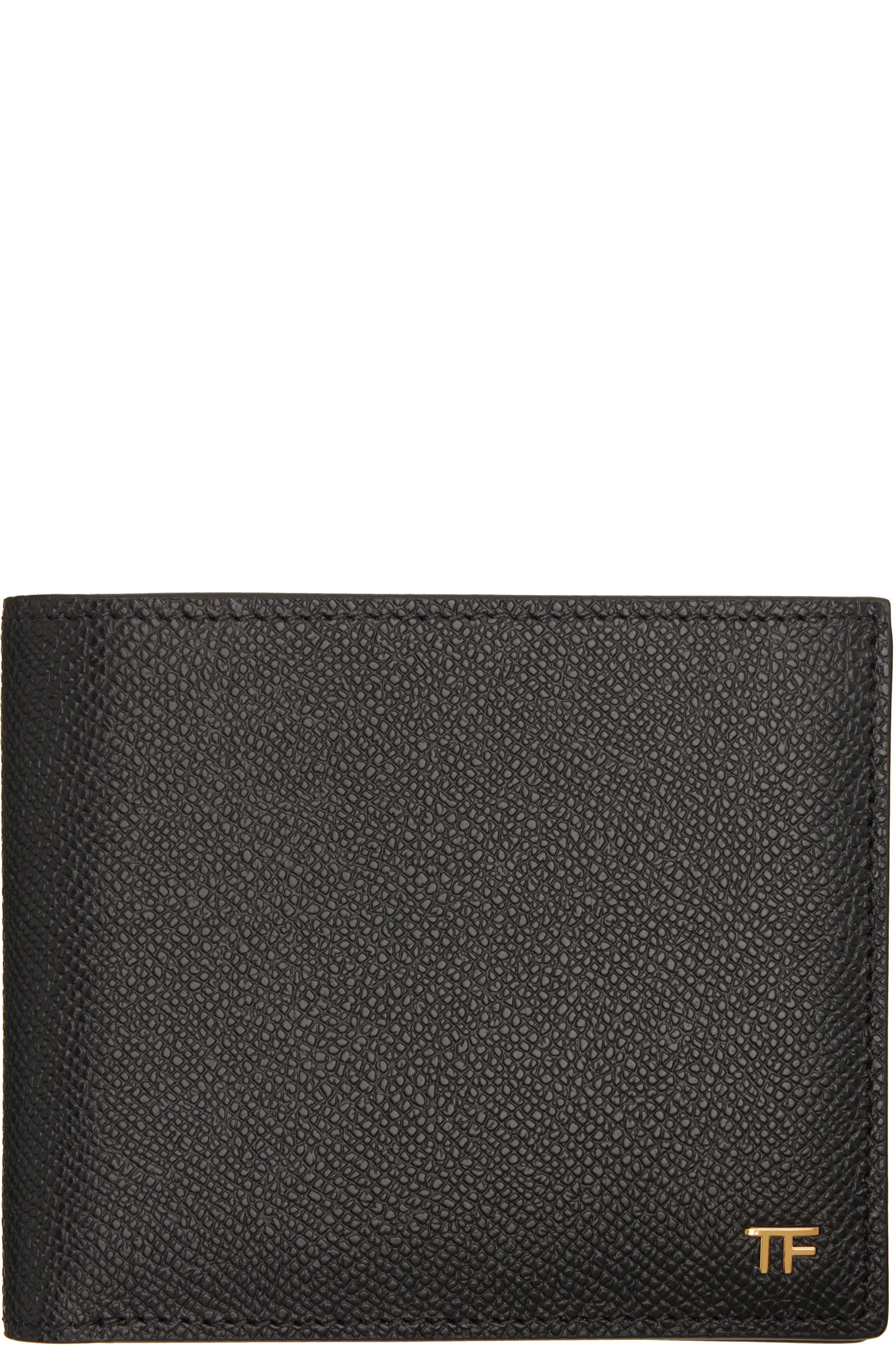 TOM FORD - Black Small Grain Leather Bifold Wallet