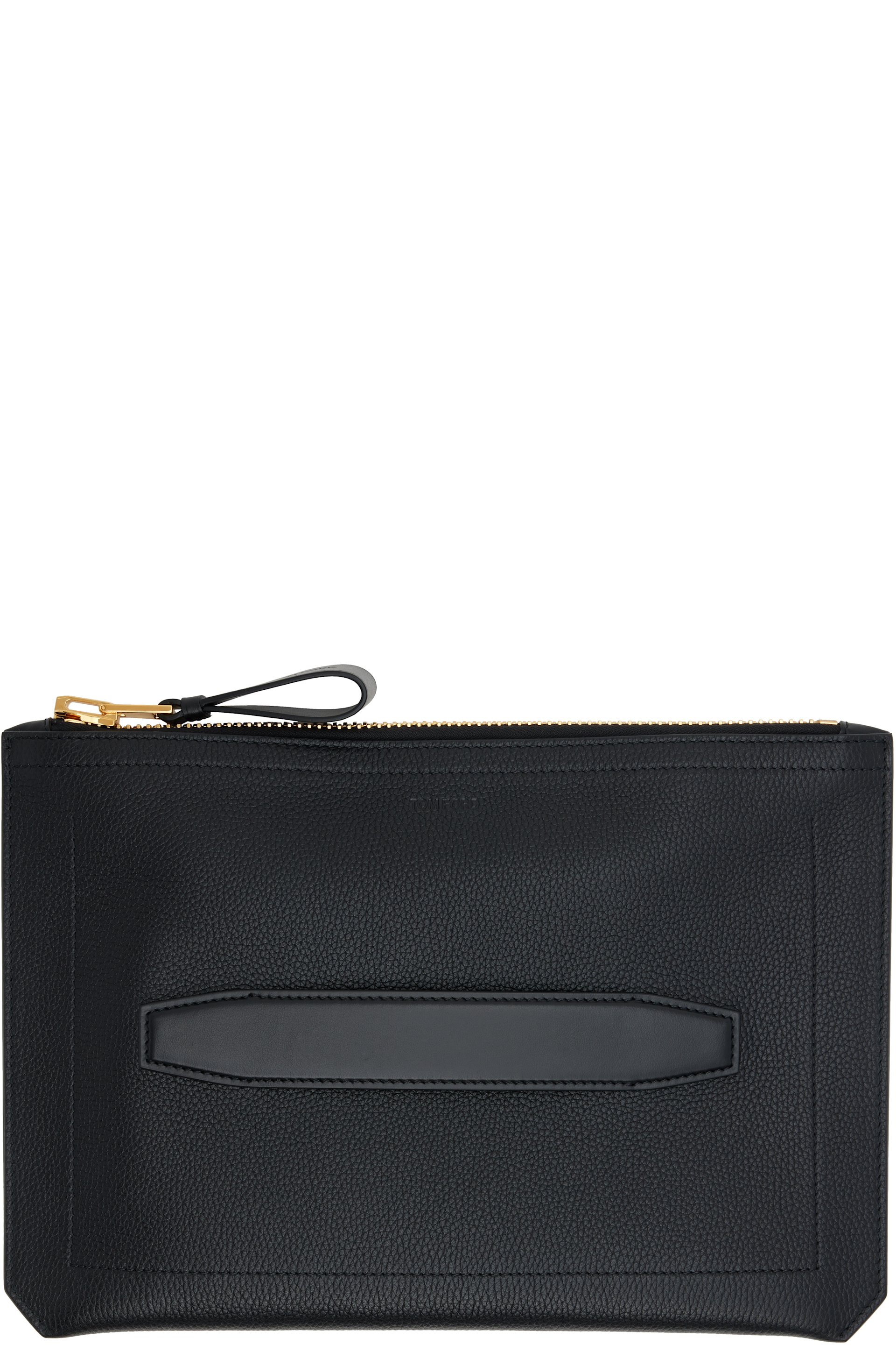TOM FORD - Black Buckley Small Handle Portfolio Document Holder