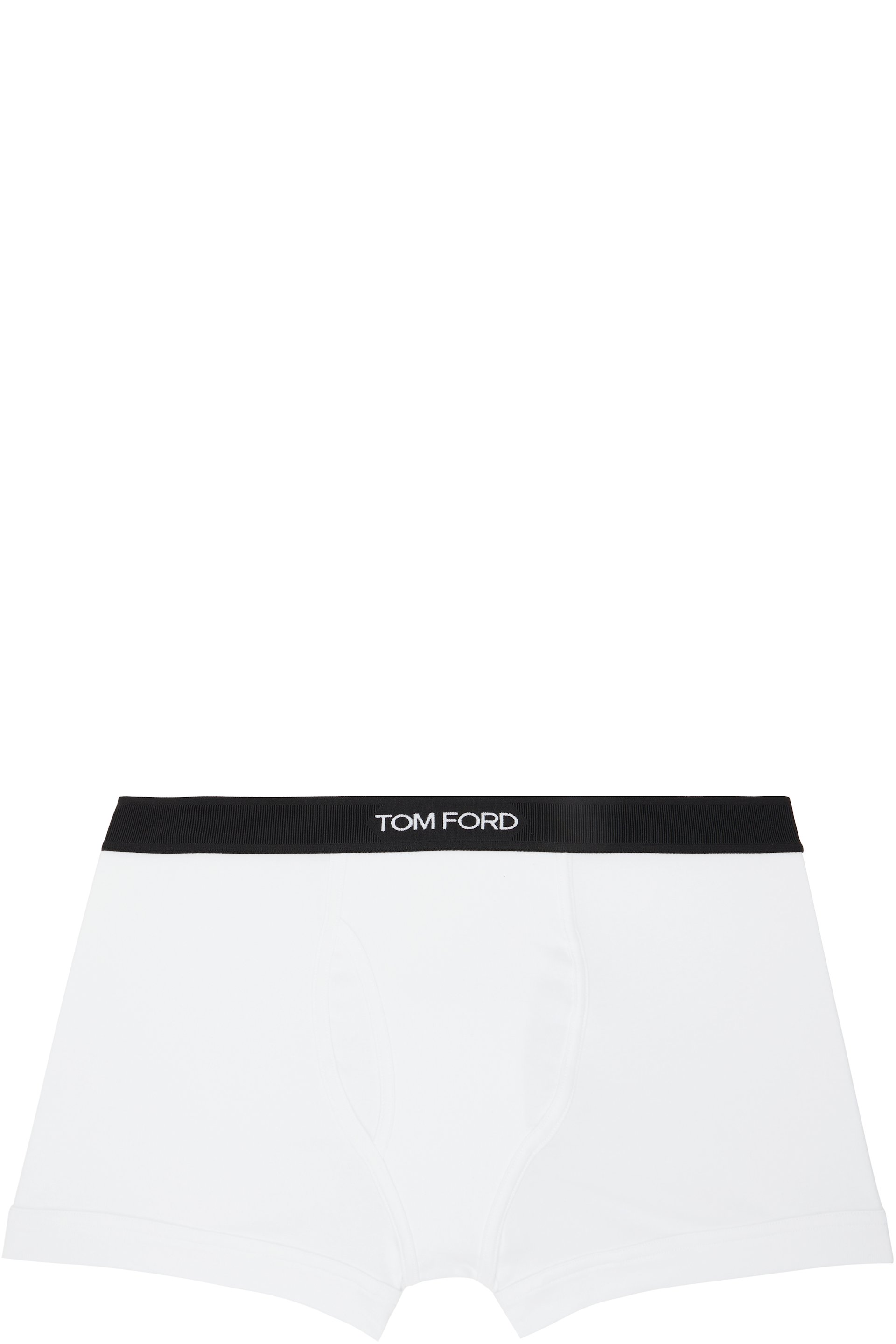 TOM FORD - White Cotton Boxer Briefs