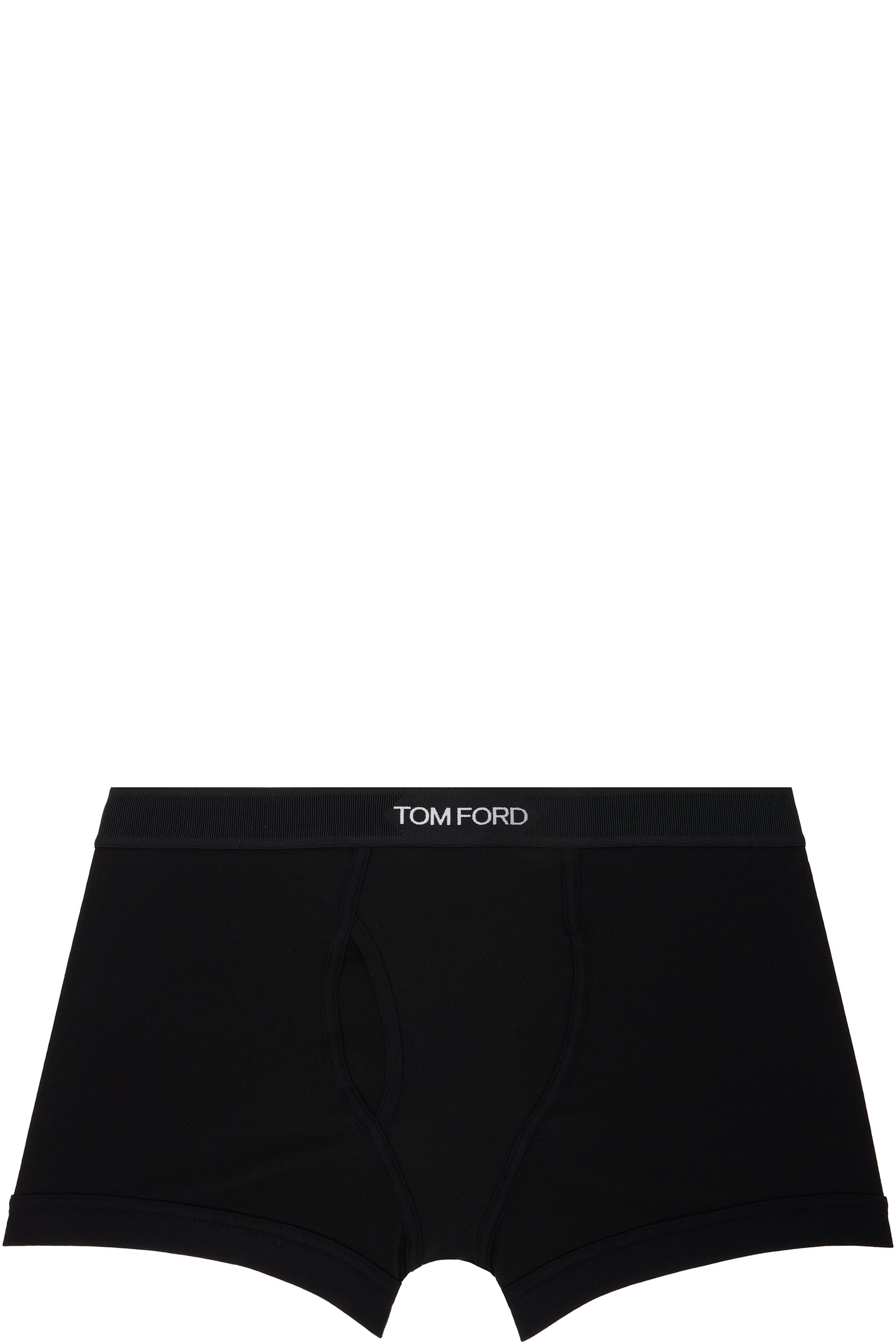 TOM FORD - Black Cotton Boxer Briefs