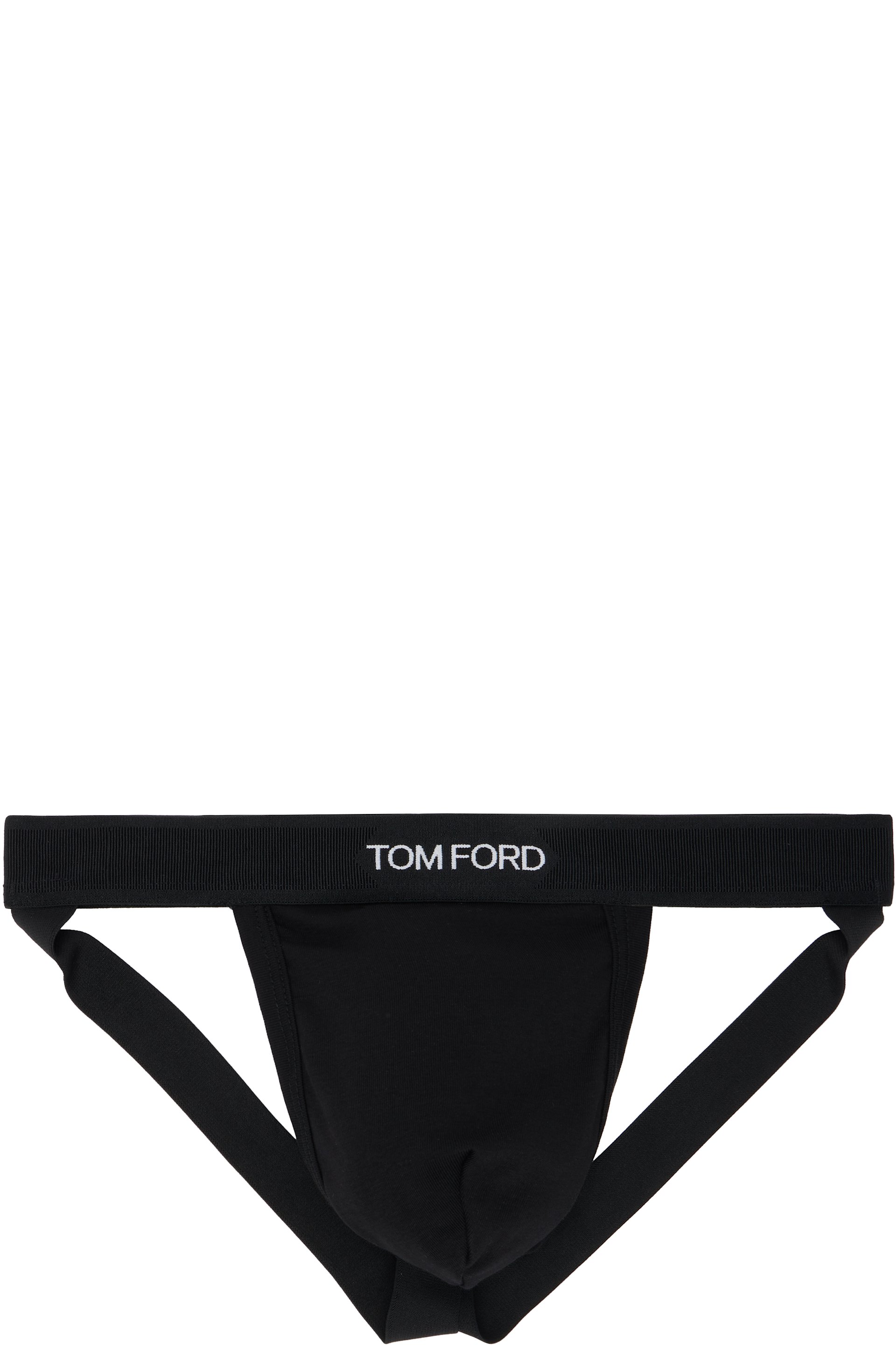 TOM FORD - White Cotton Jock Strap
