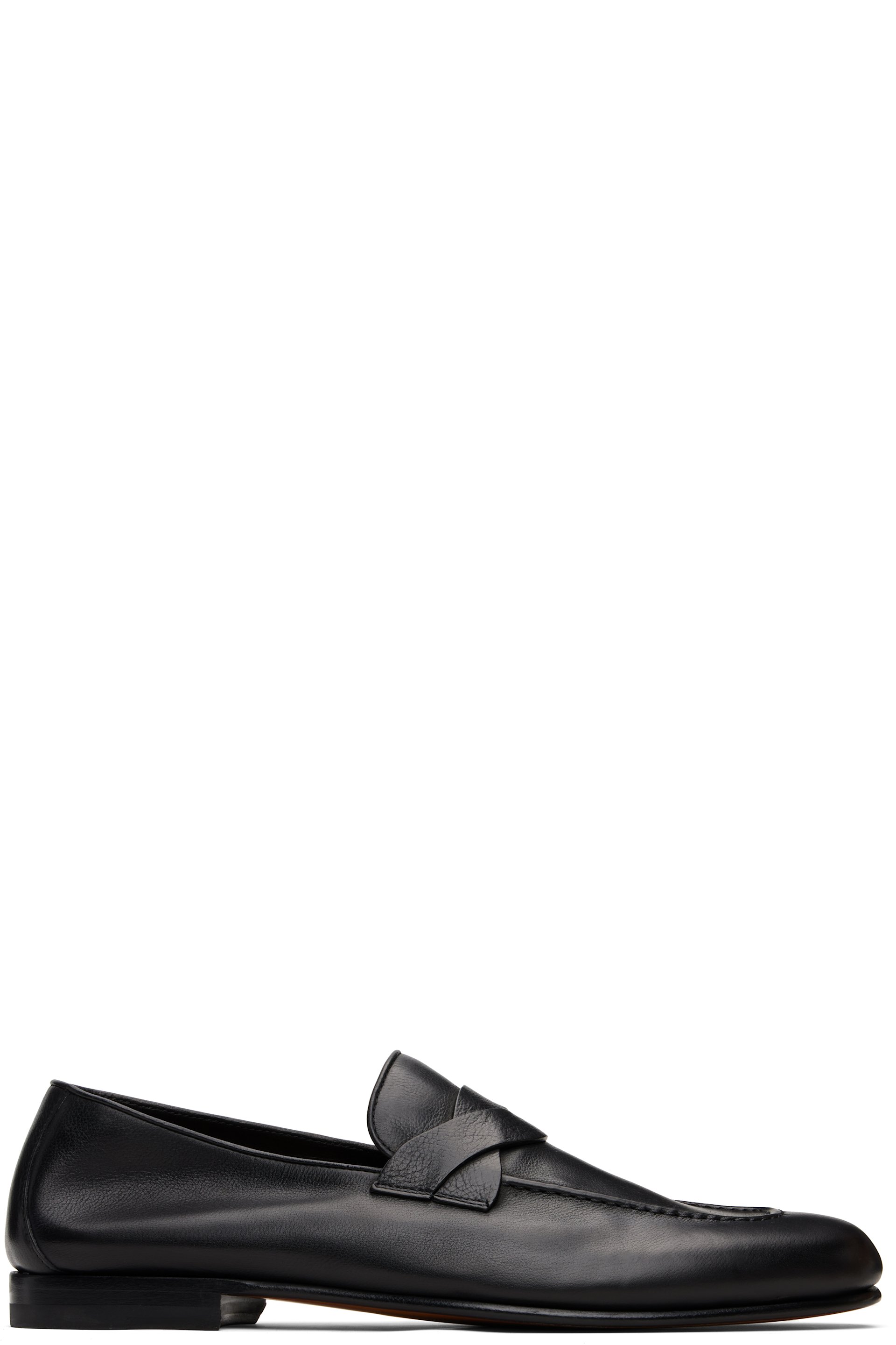 TOM FORD - Black Gigi Twisted Band Loafers