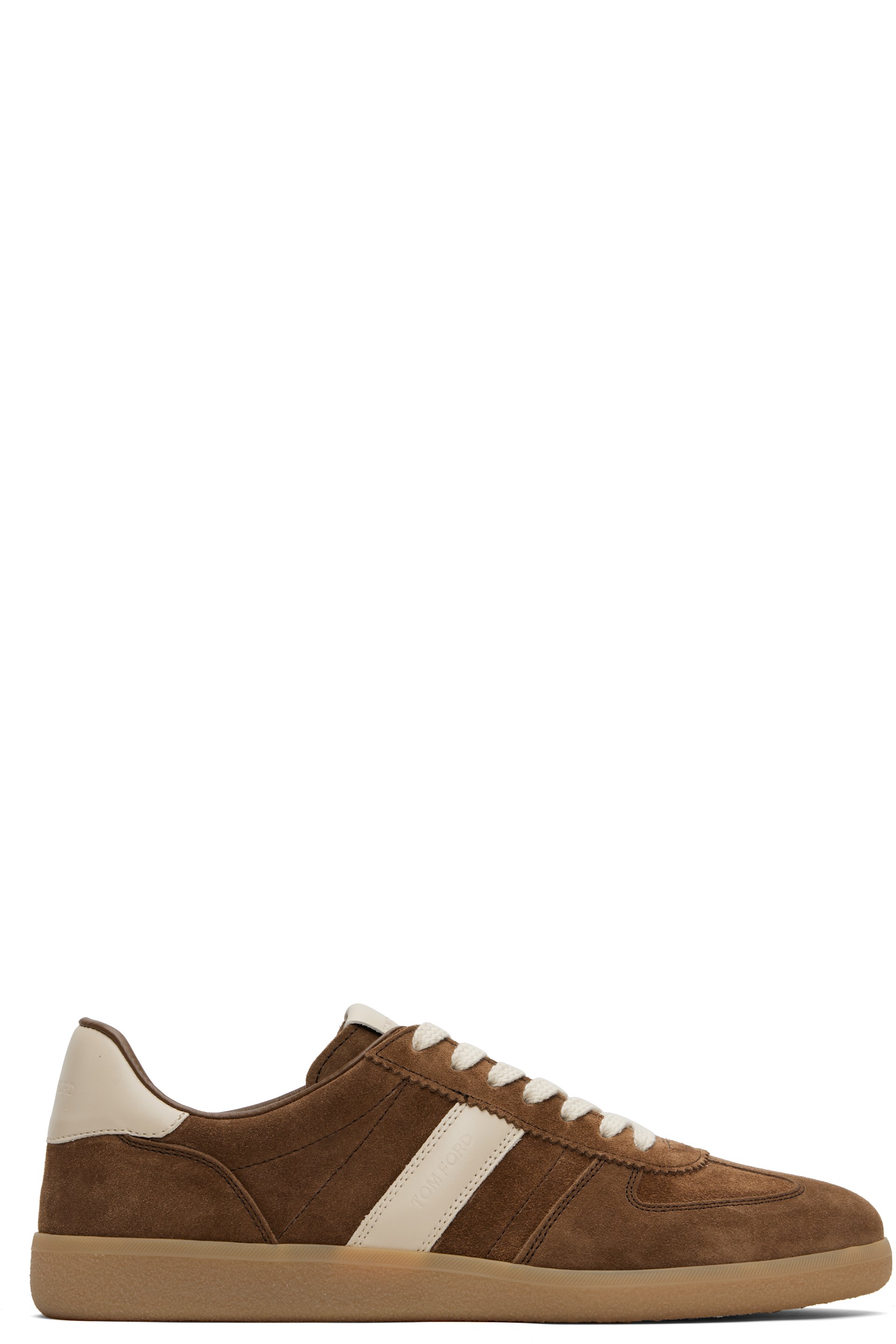 TOM FORD - Brown Suede Archer Sneakers