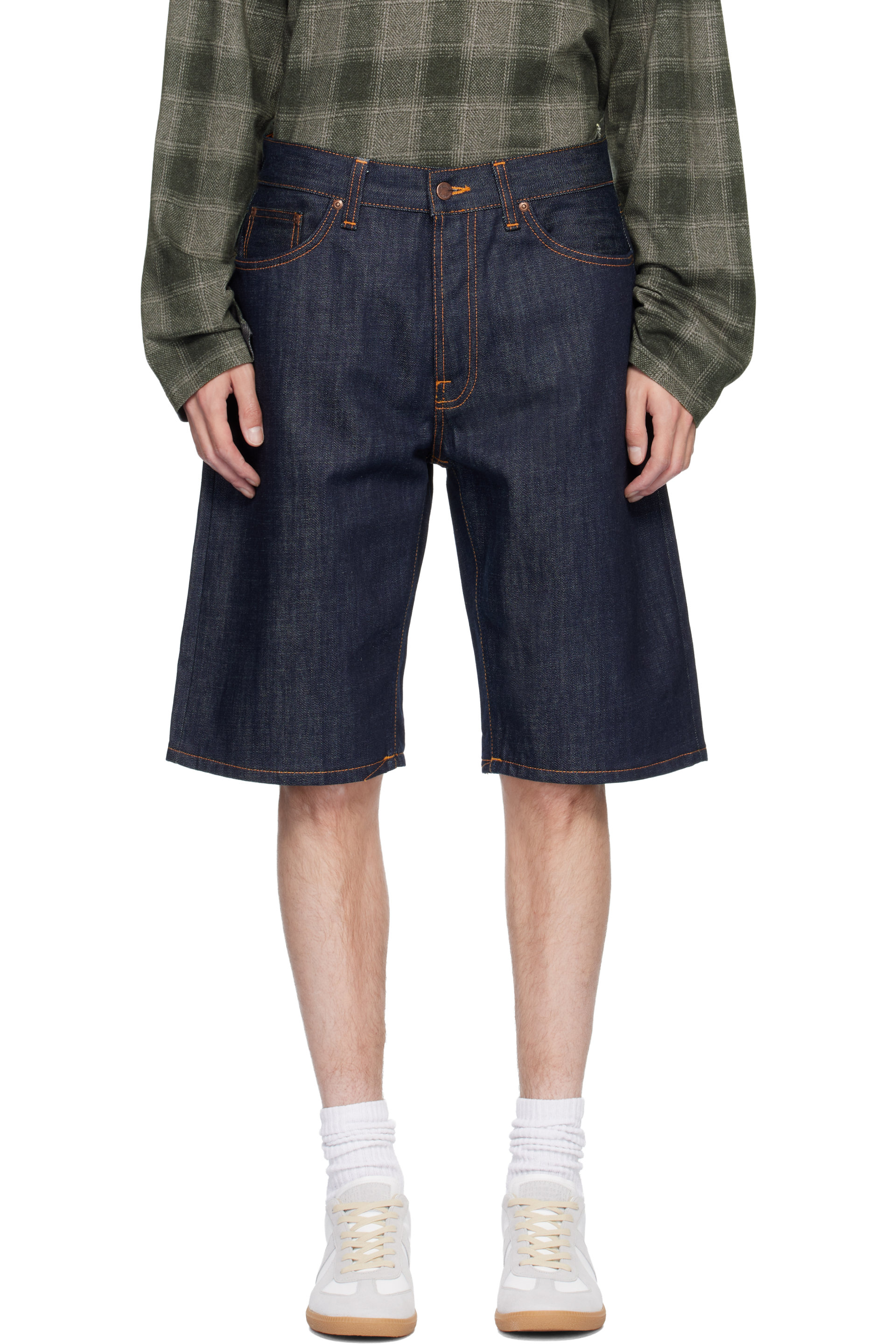 Nudie Jeans - Navy Zeb Denim Shorts