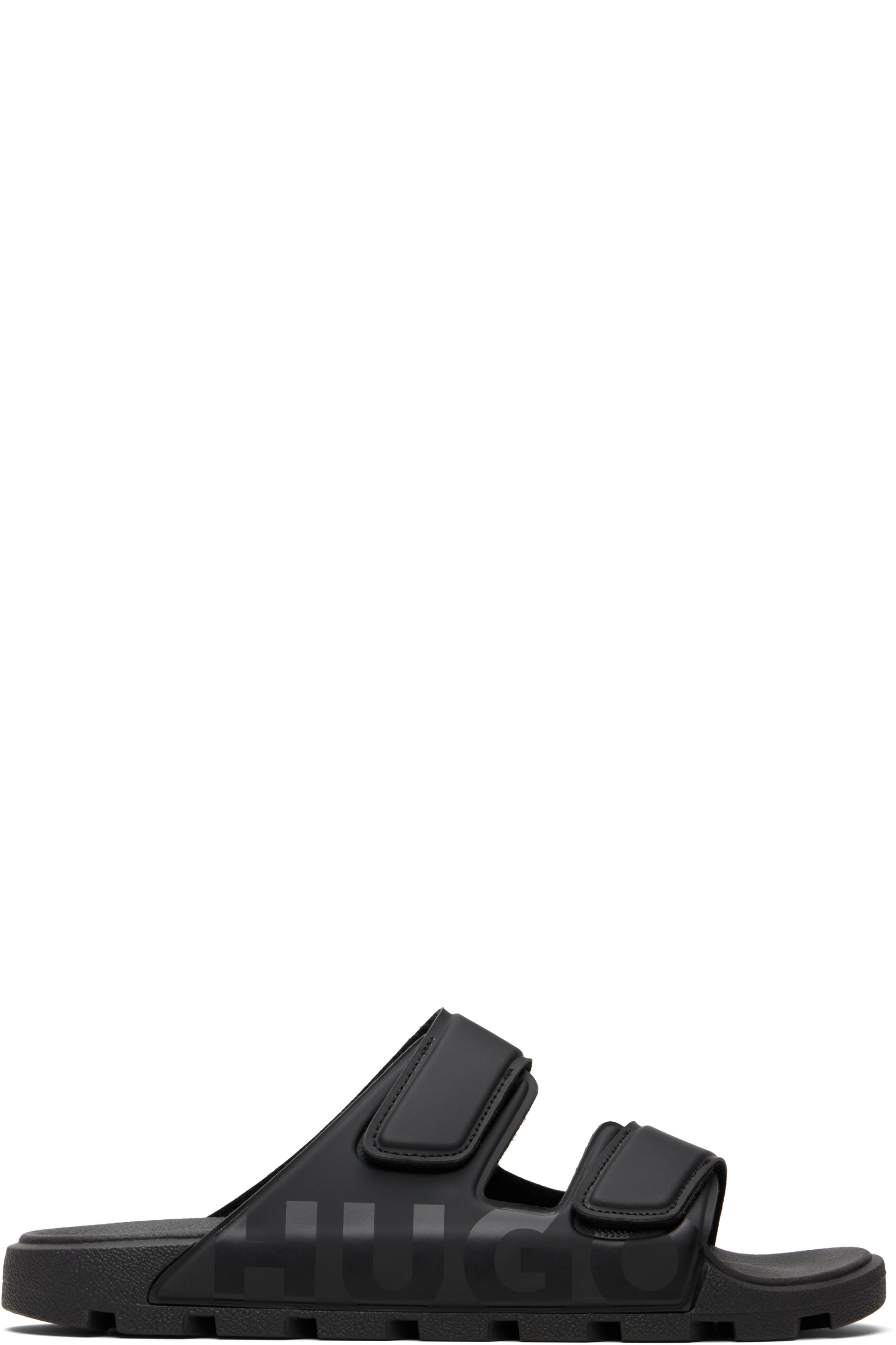 Hugo - Black Logo Double Touch Sandals