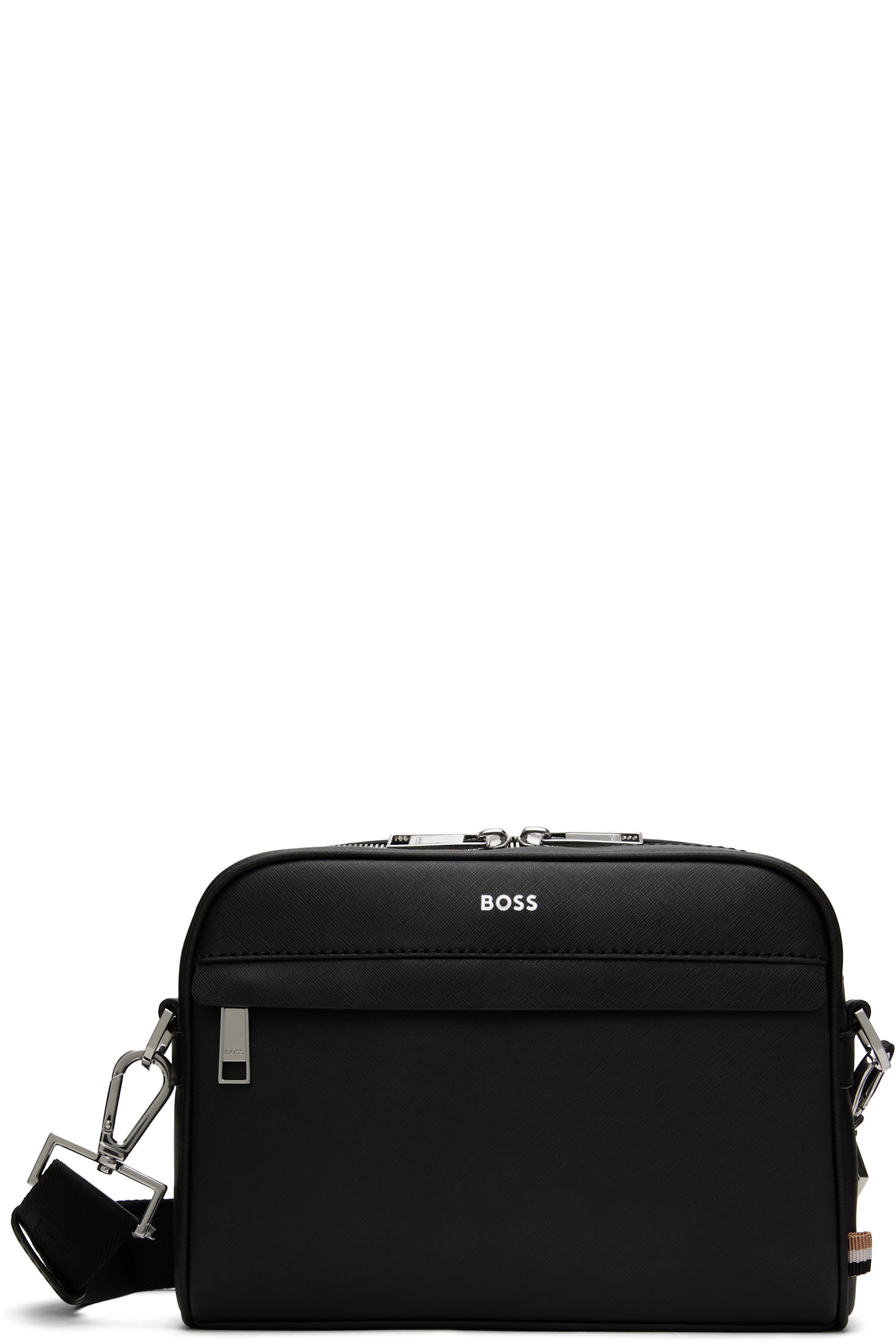 BOSS - Black Saffiano Leather Bag
