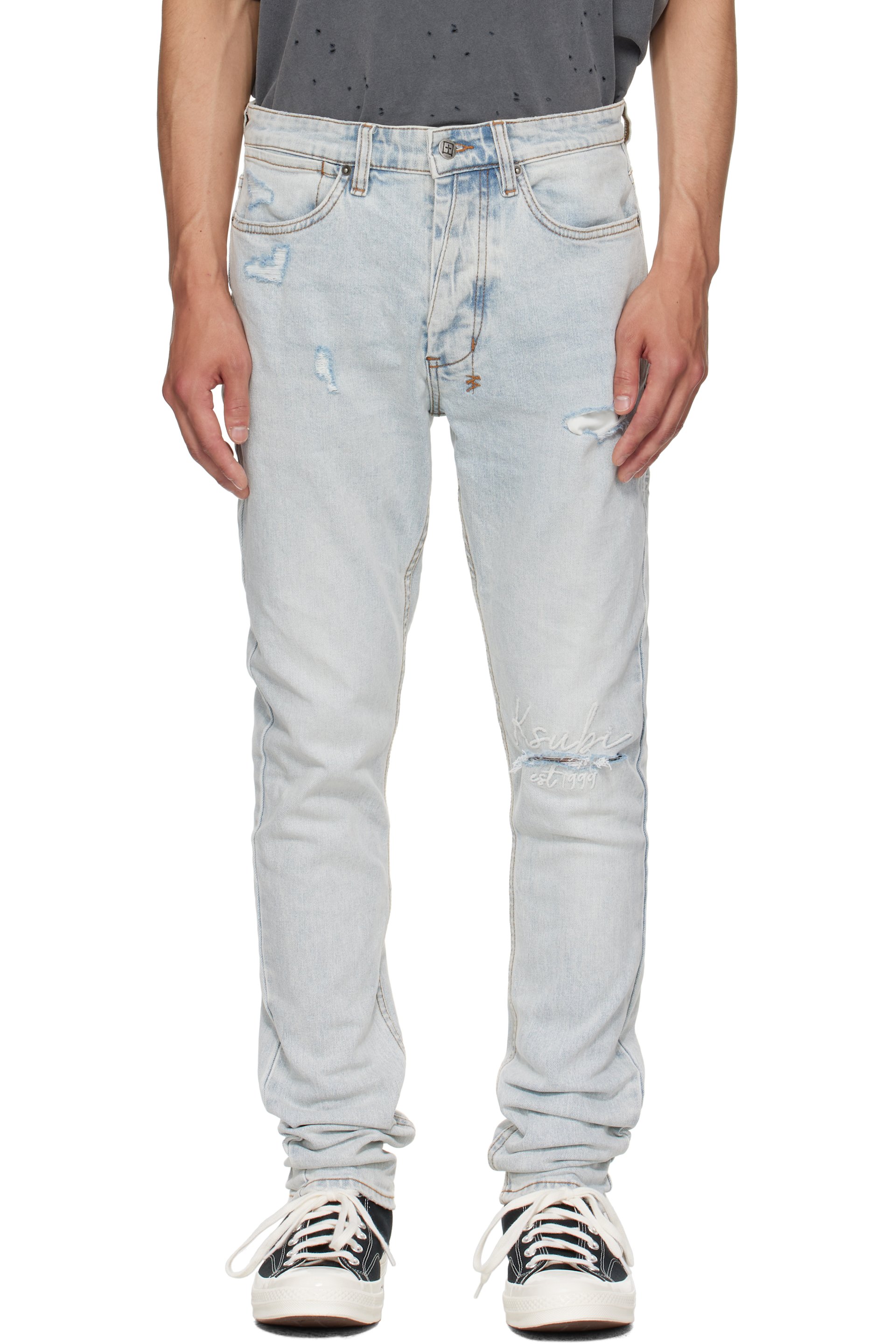 Ksubi - Blue Van Winkle Frost Blue Arch Jeans