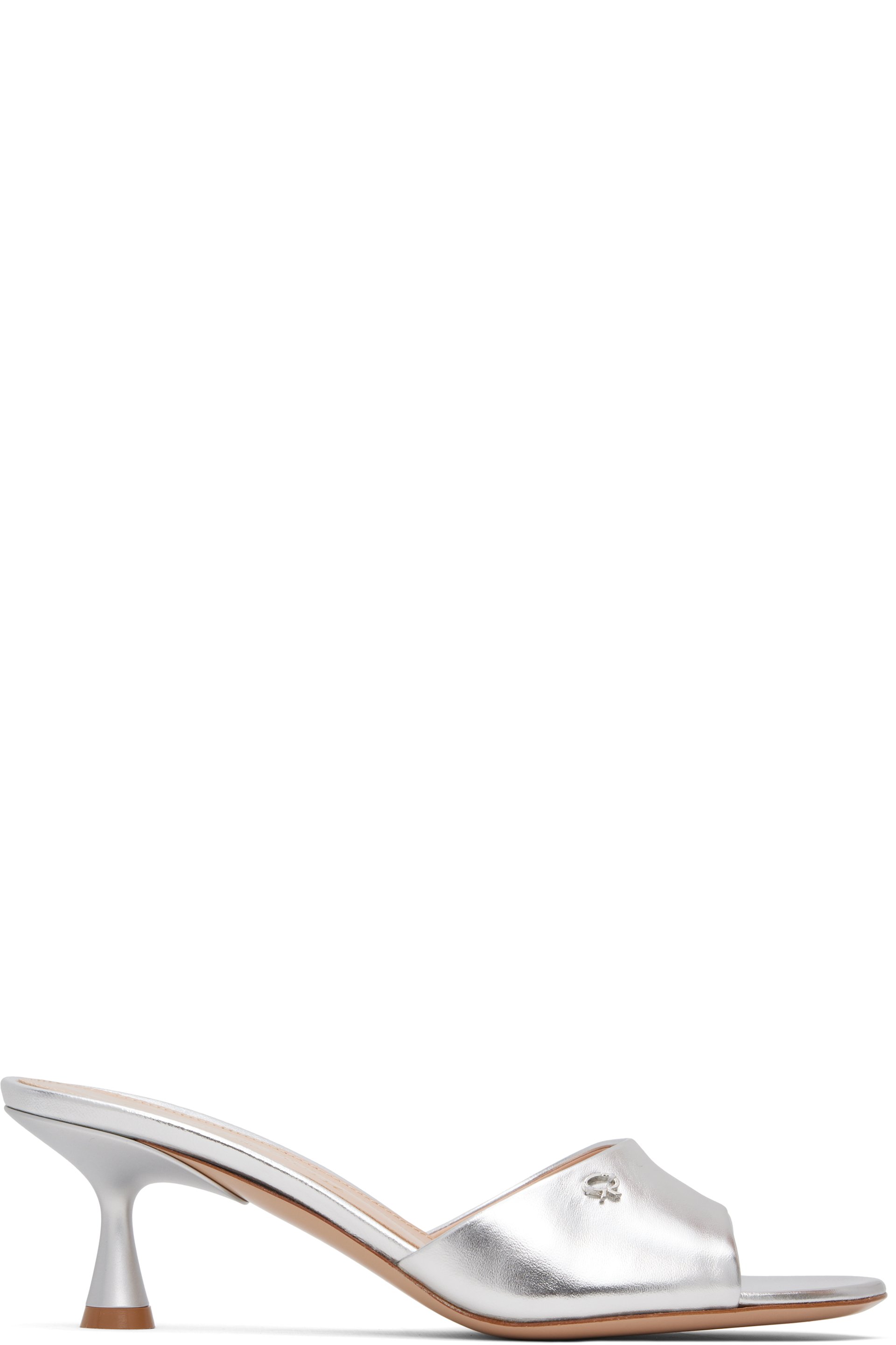 Gianvito Rossi - Silver Ascent 55 Mules