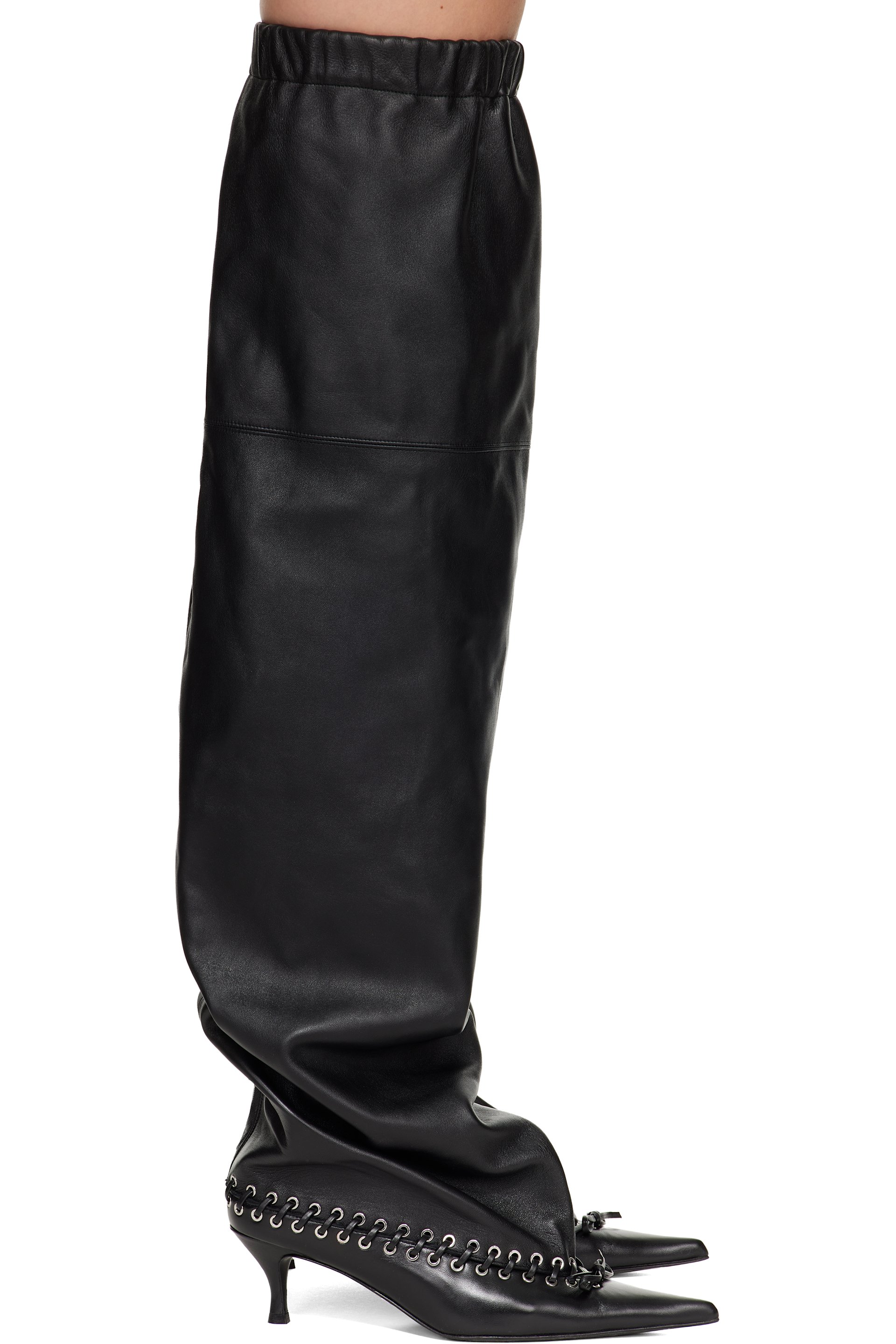 August Barron - Black Level Thigh High Tall Boots