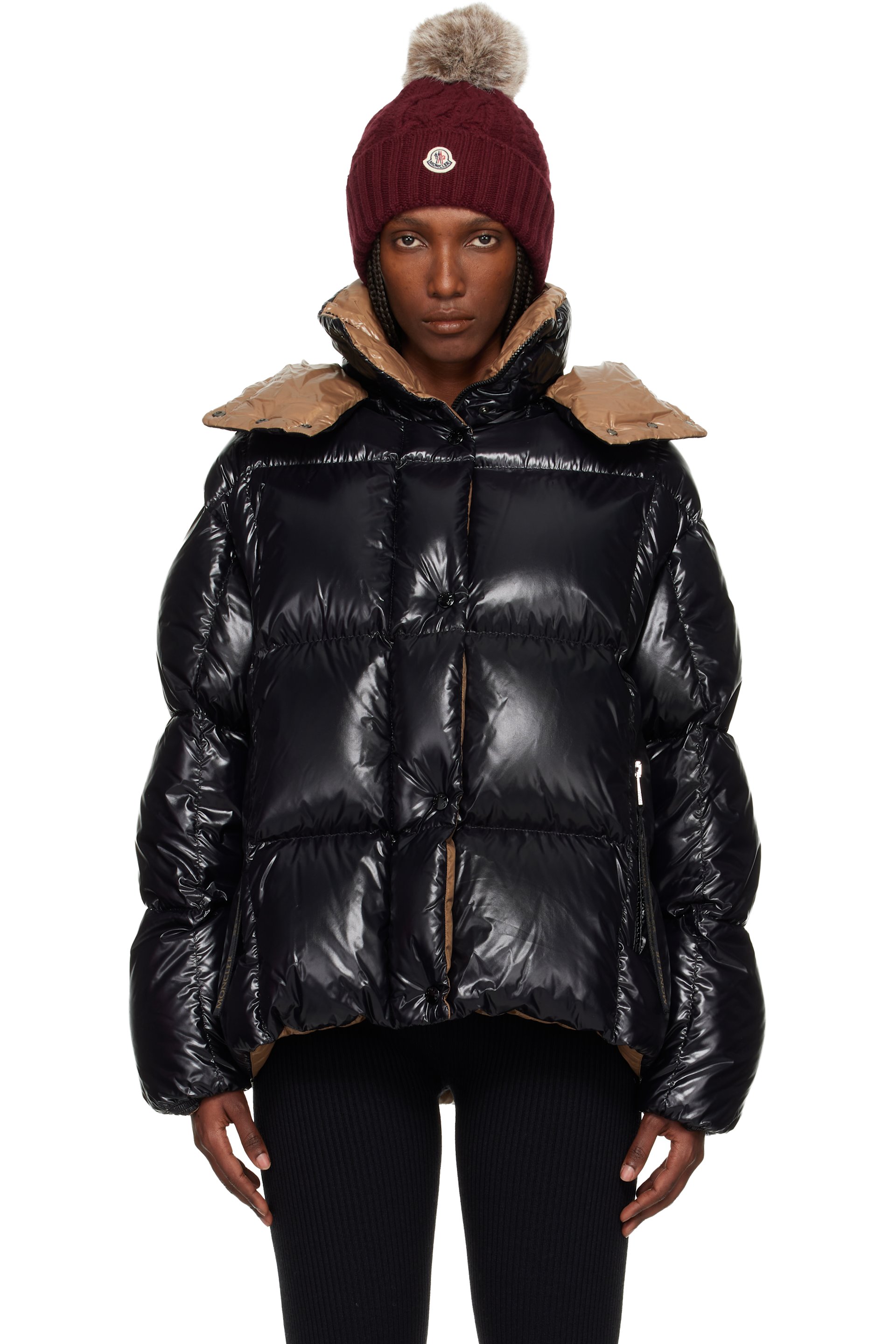 Moncler - Black Parana Hooded Short Down Jacket