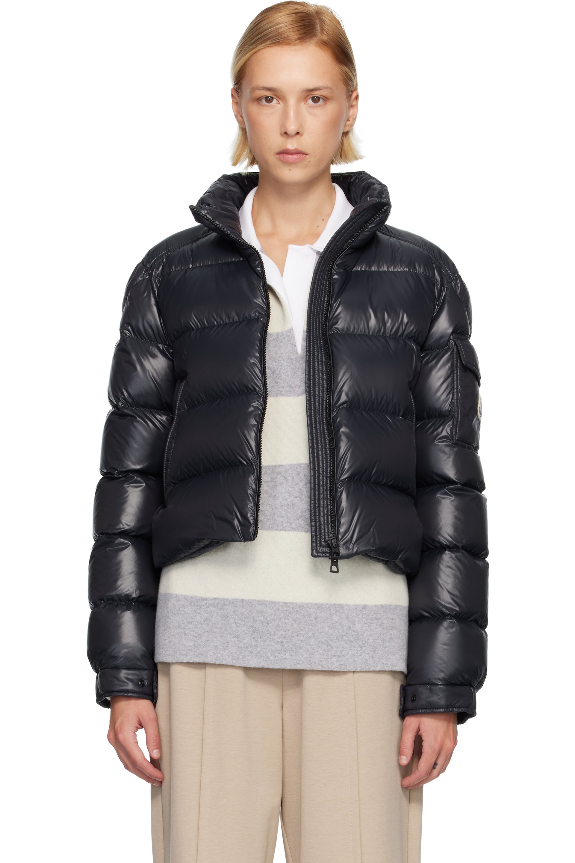Moncler - Black Petra Short Down Jacket