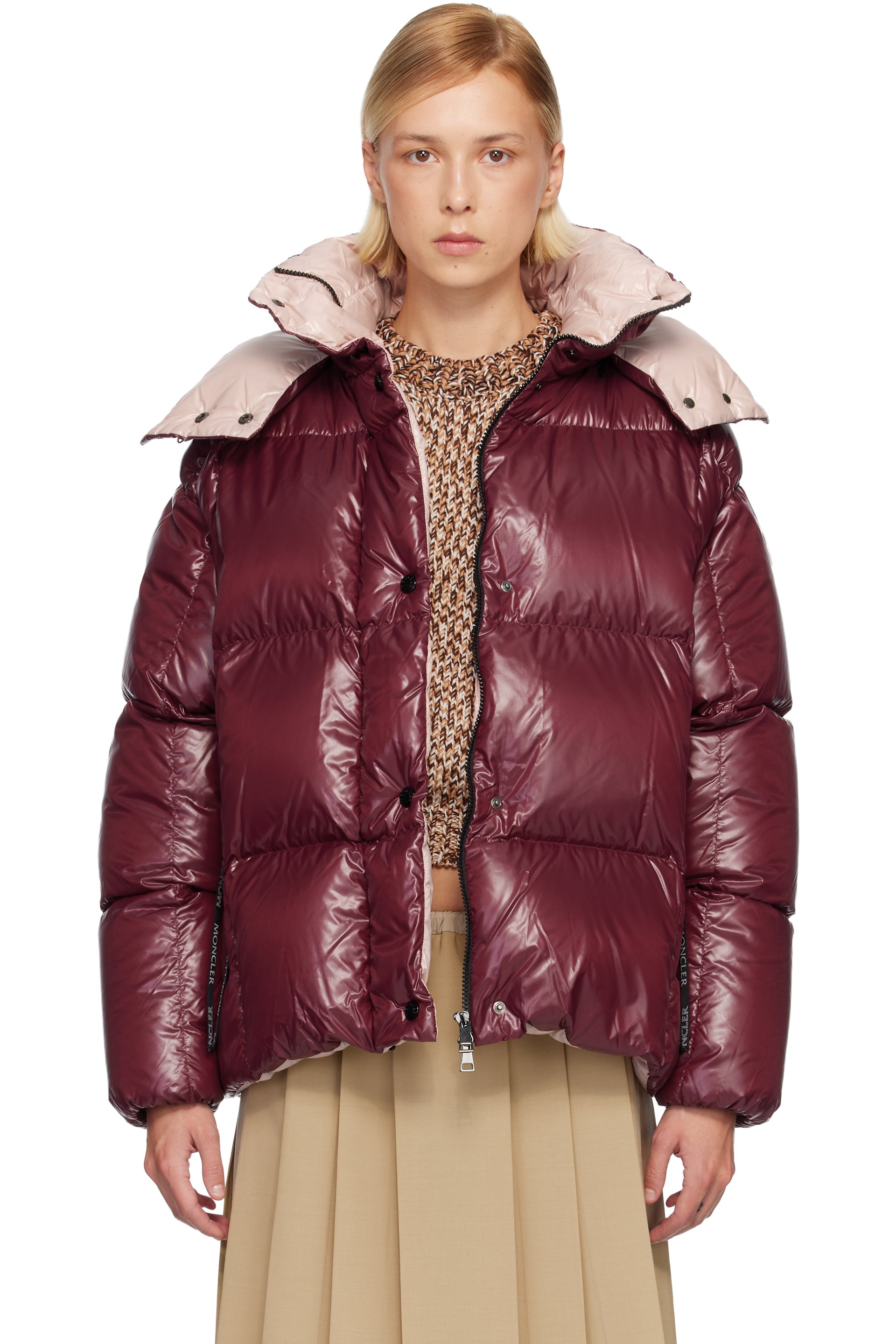 Moncler - Pink Parana Hooded Short Down Jacket