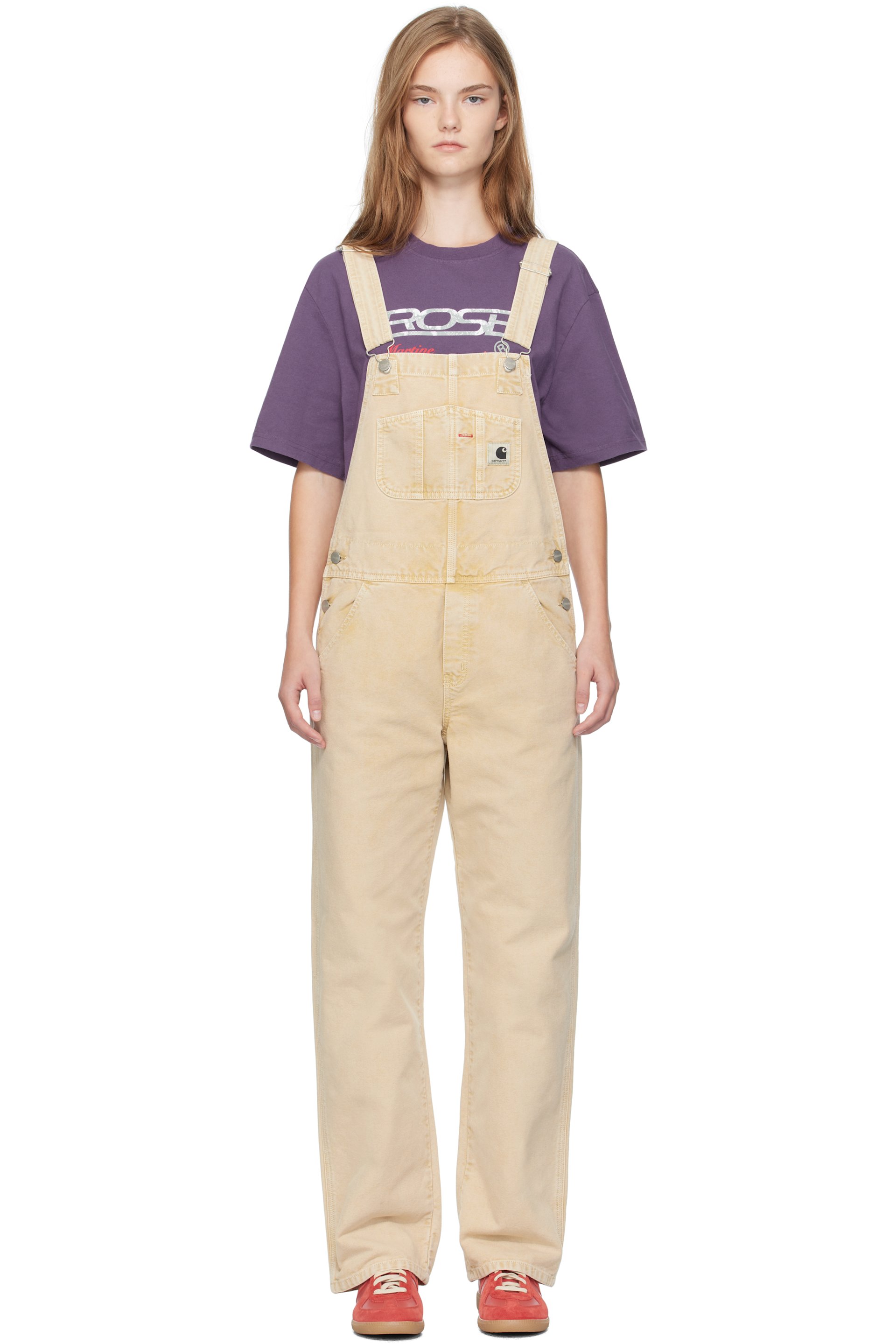 Carhartt Work In Progress - Salopette droite beige