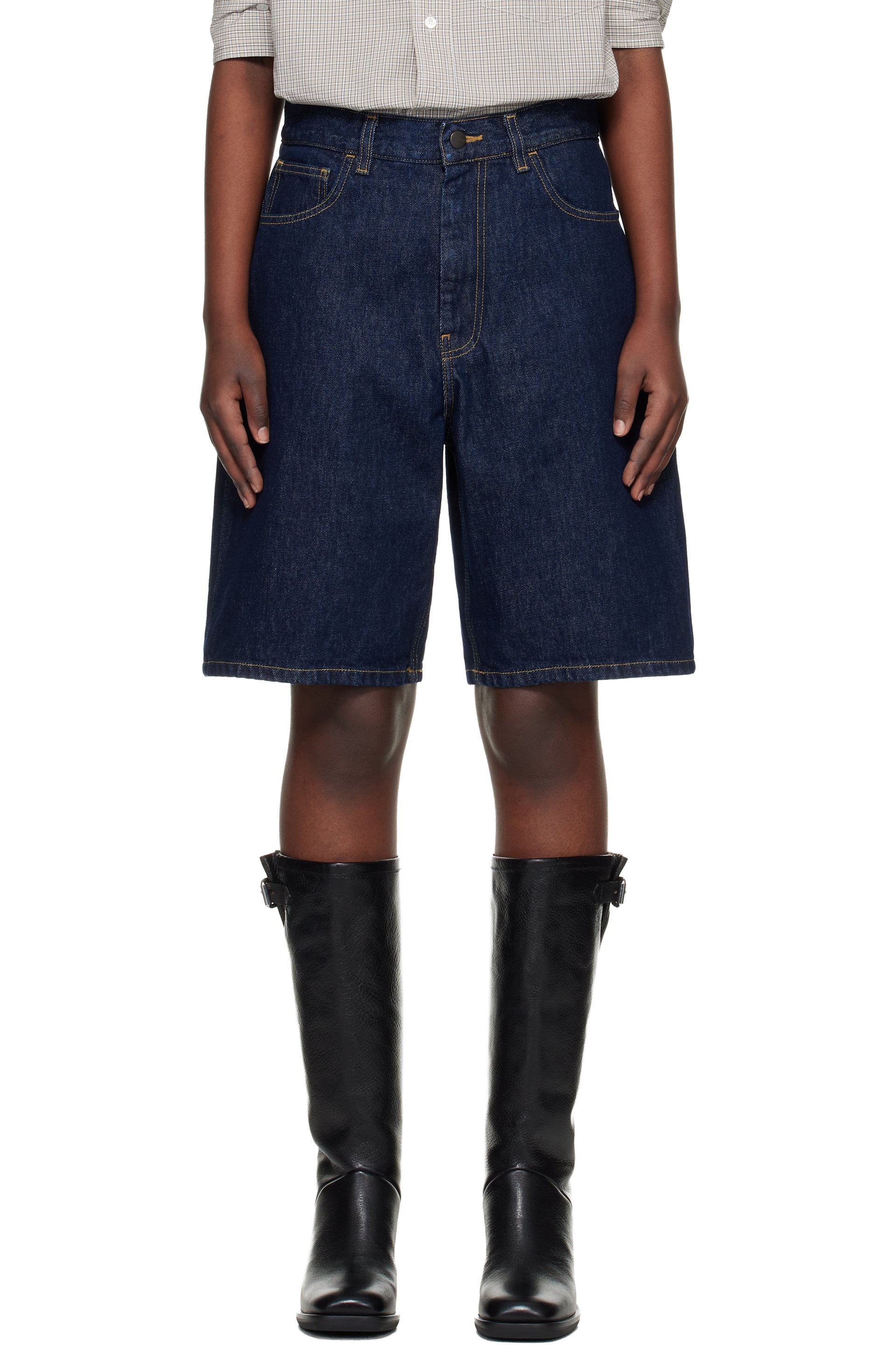 Carhartt Work In Progress - Short Brandon bleu en denim