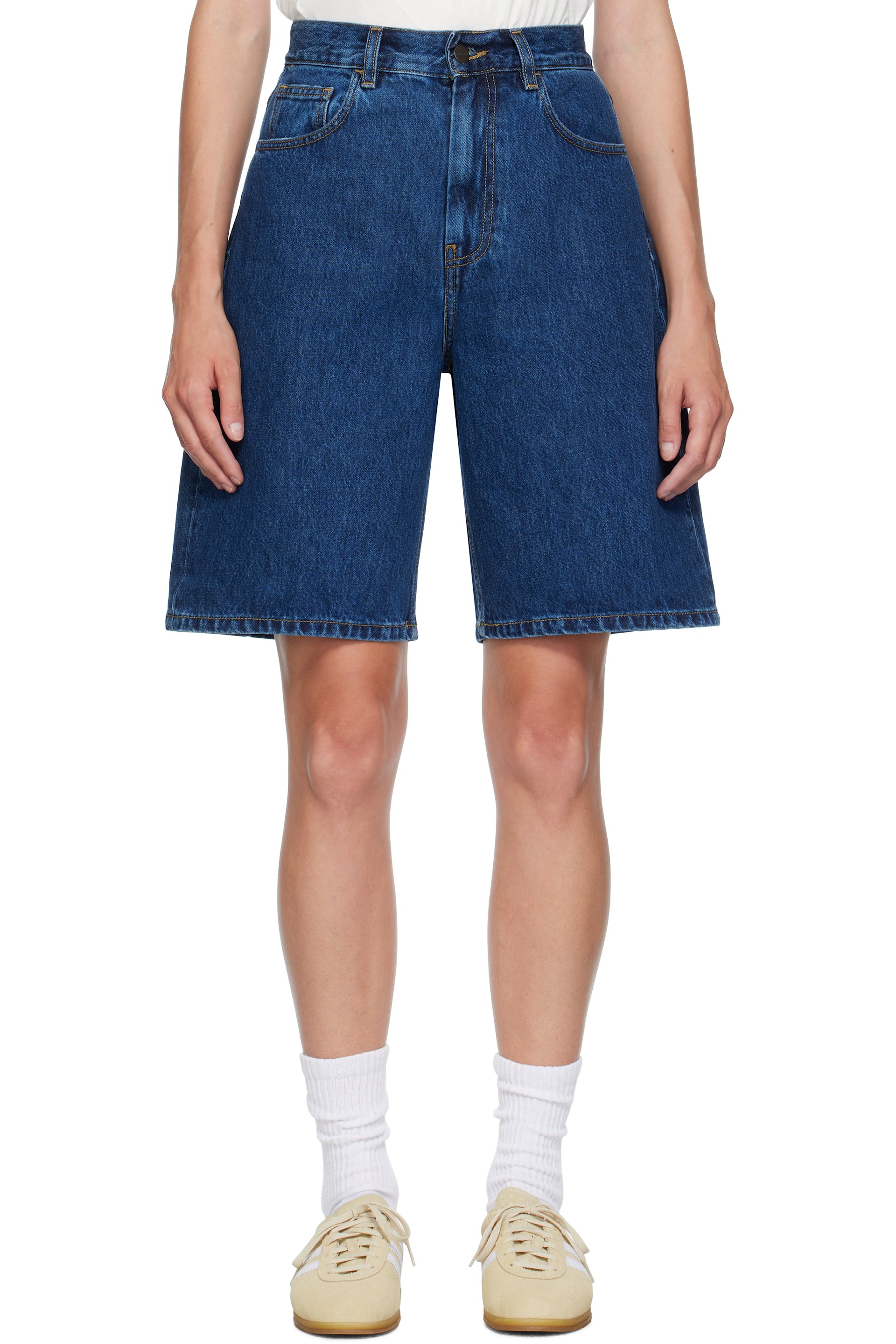 Carhartt Work In Progress - Short Brandon bleu en denim