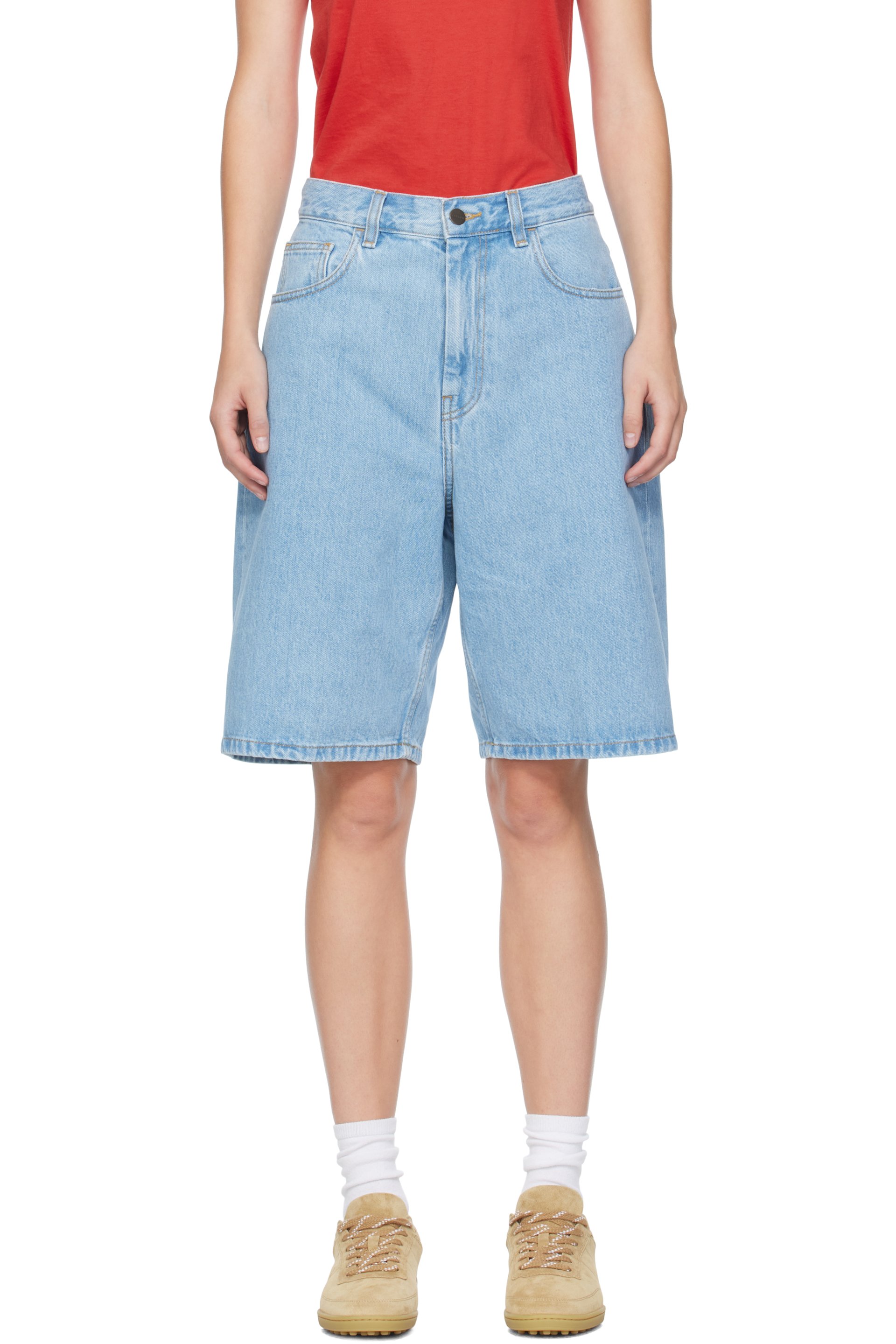 Carhartt Work In Progress - Short Brandon bleu en denim