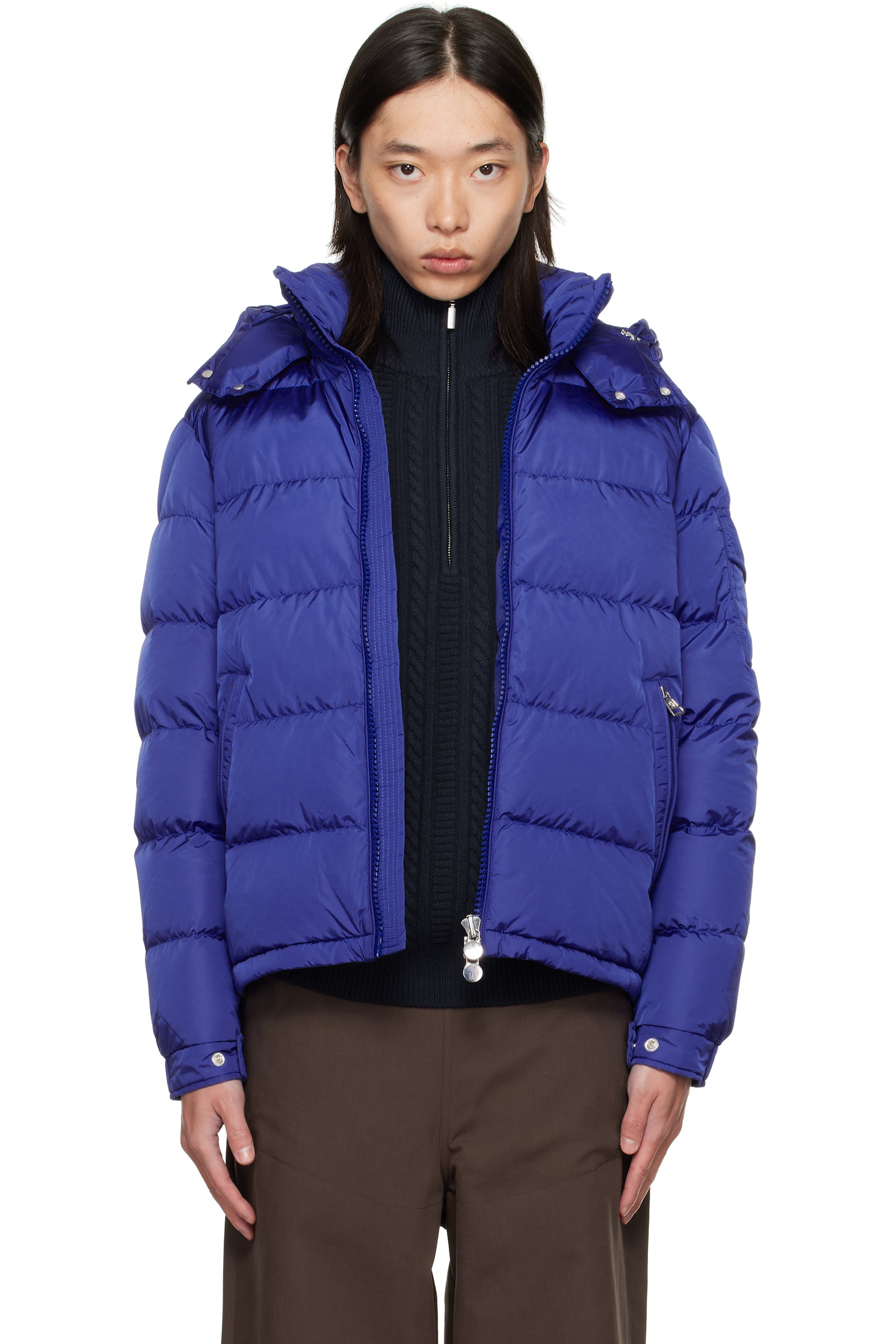 Moncler - Blue Maya Short Down Jacket
