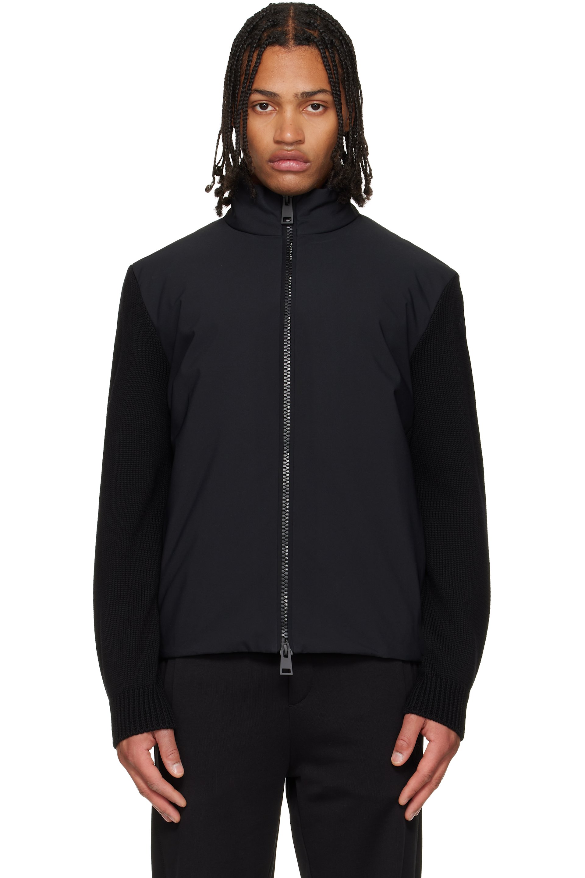 Moncler - Black Virgin Wool Down Jacket
