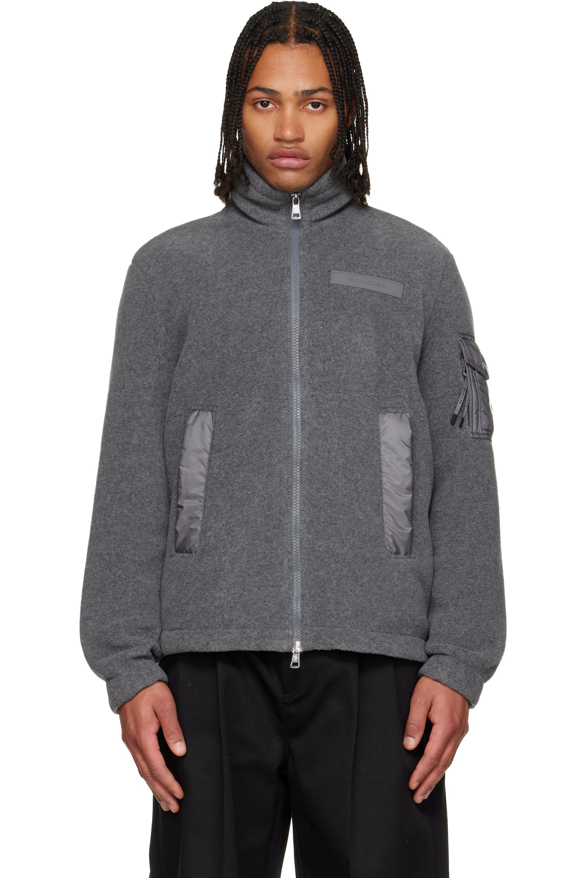 Moncler - Gray Zip Up Jacket