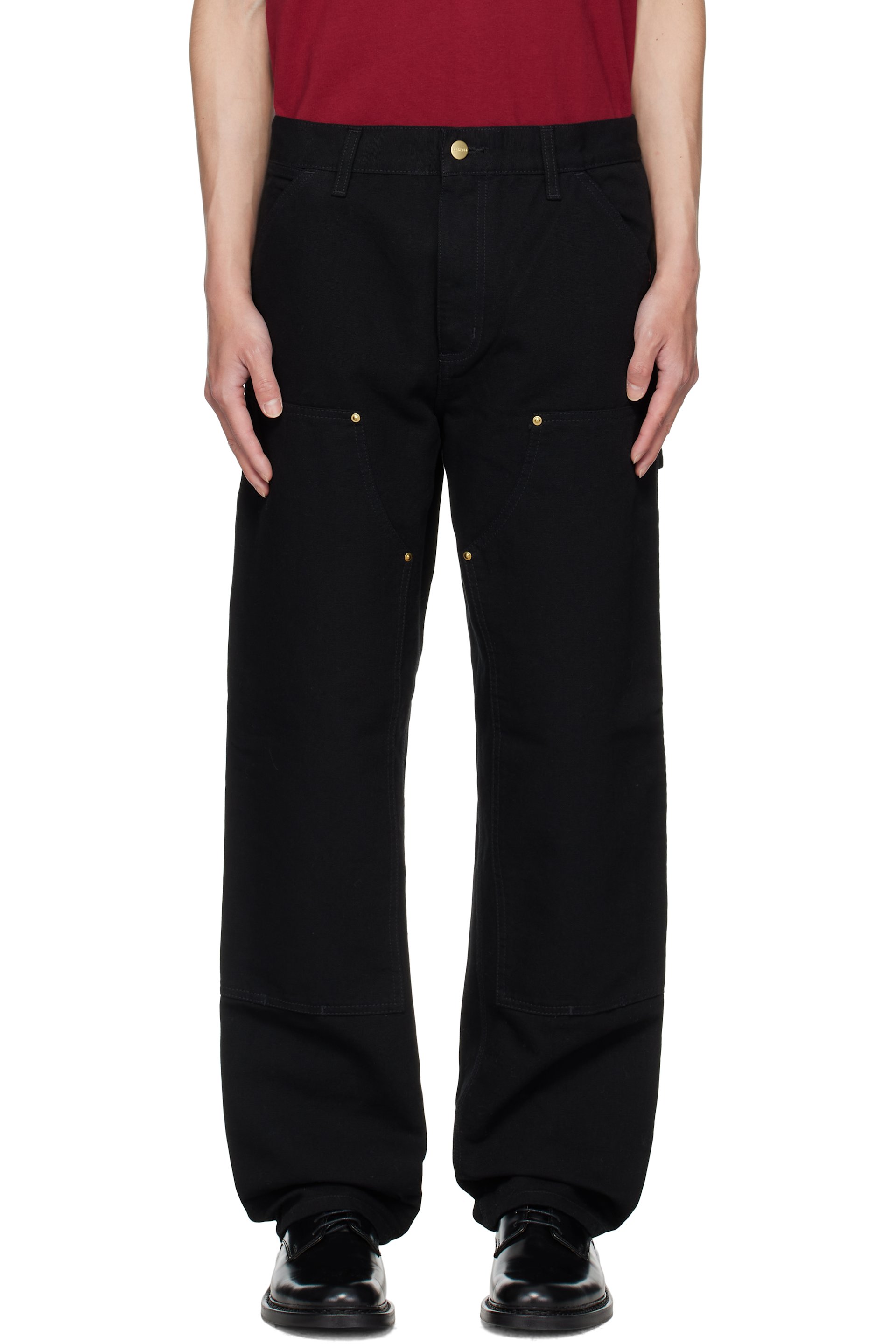 Carhartt Work In Progress - Black Double Knee Trousers