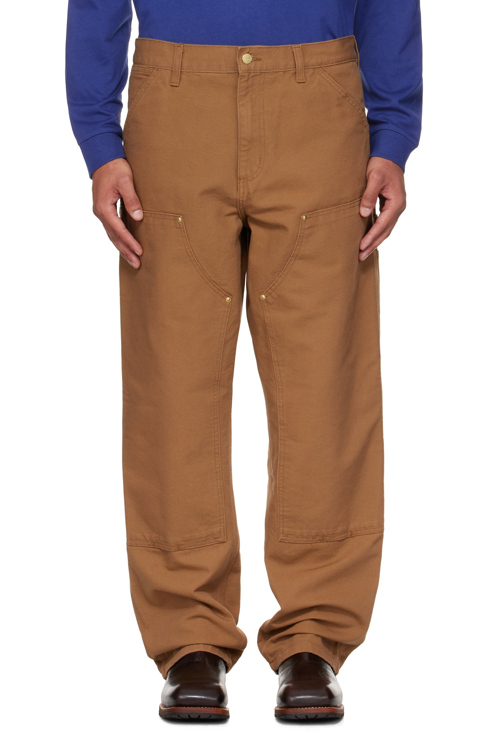 Carhartt Work In Progress - Tan Double Knee Trousers
