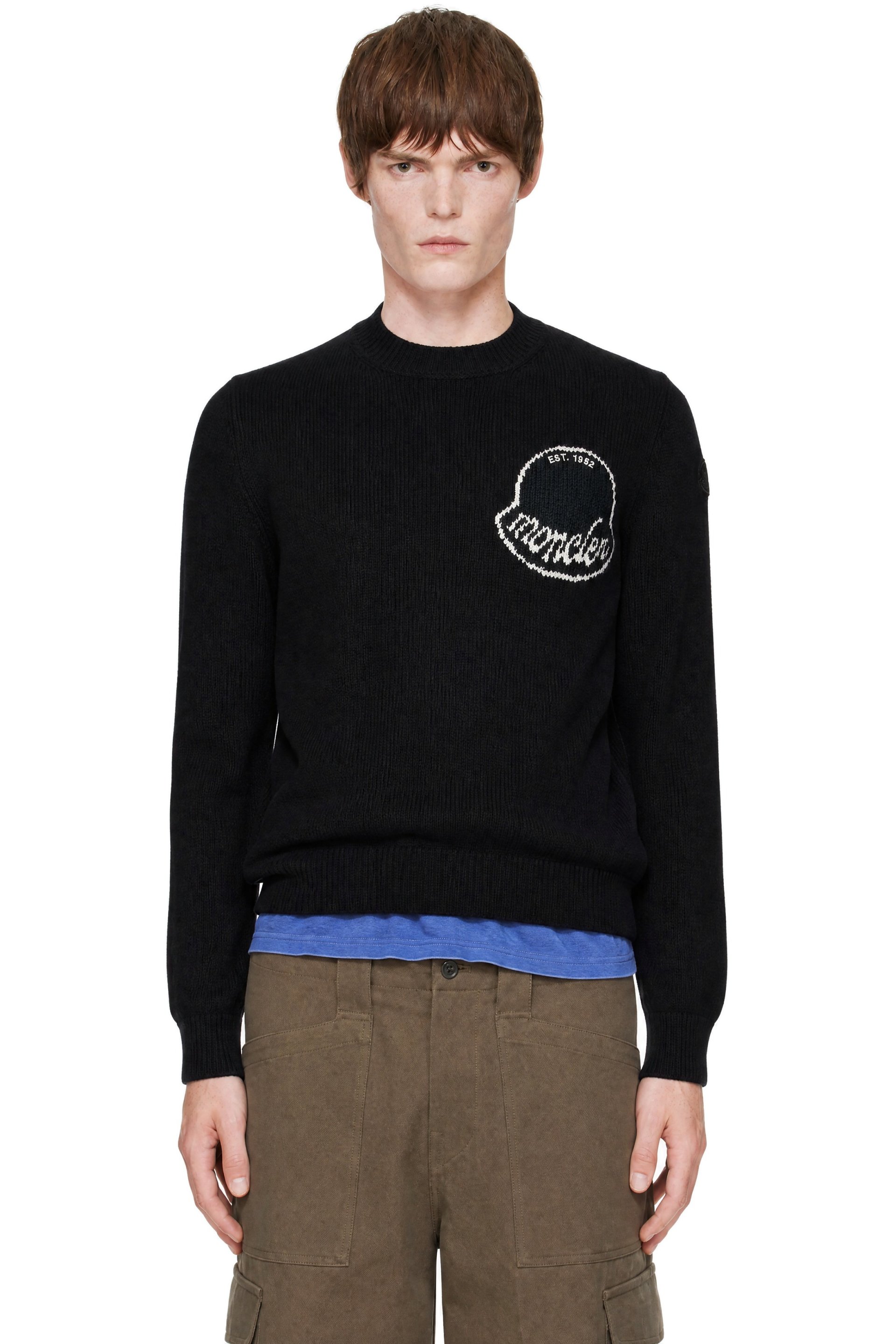 Moncler - Black Crewneck Sweater