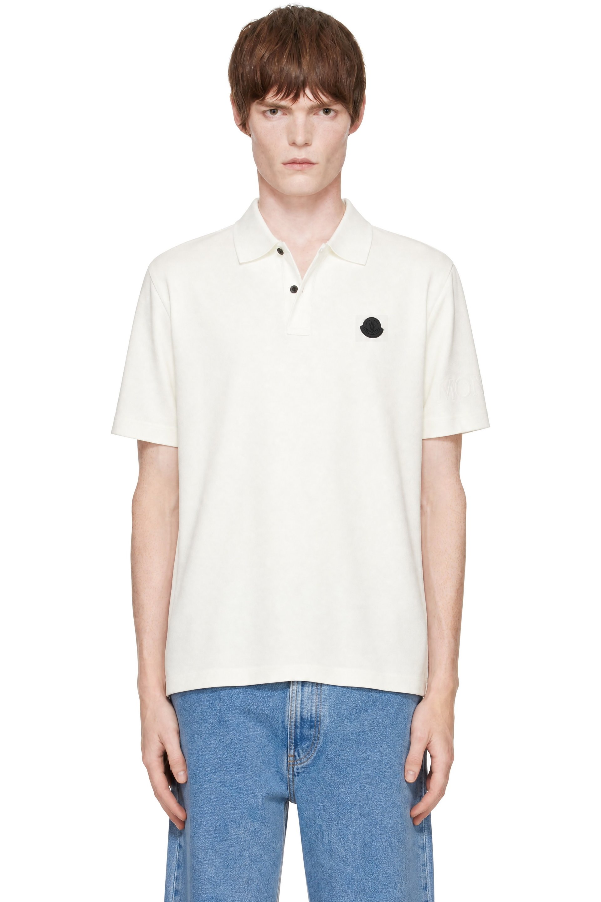 Moncler - White Logo Polo