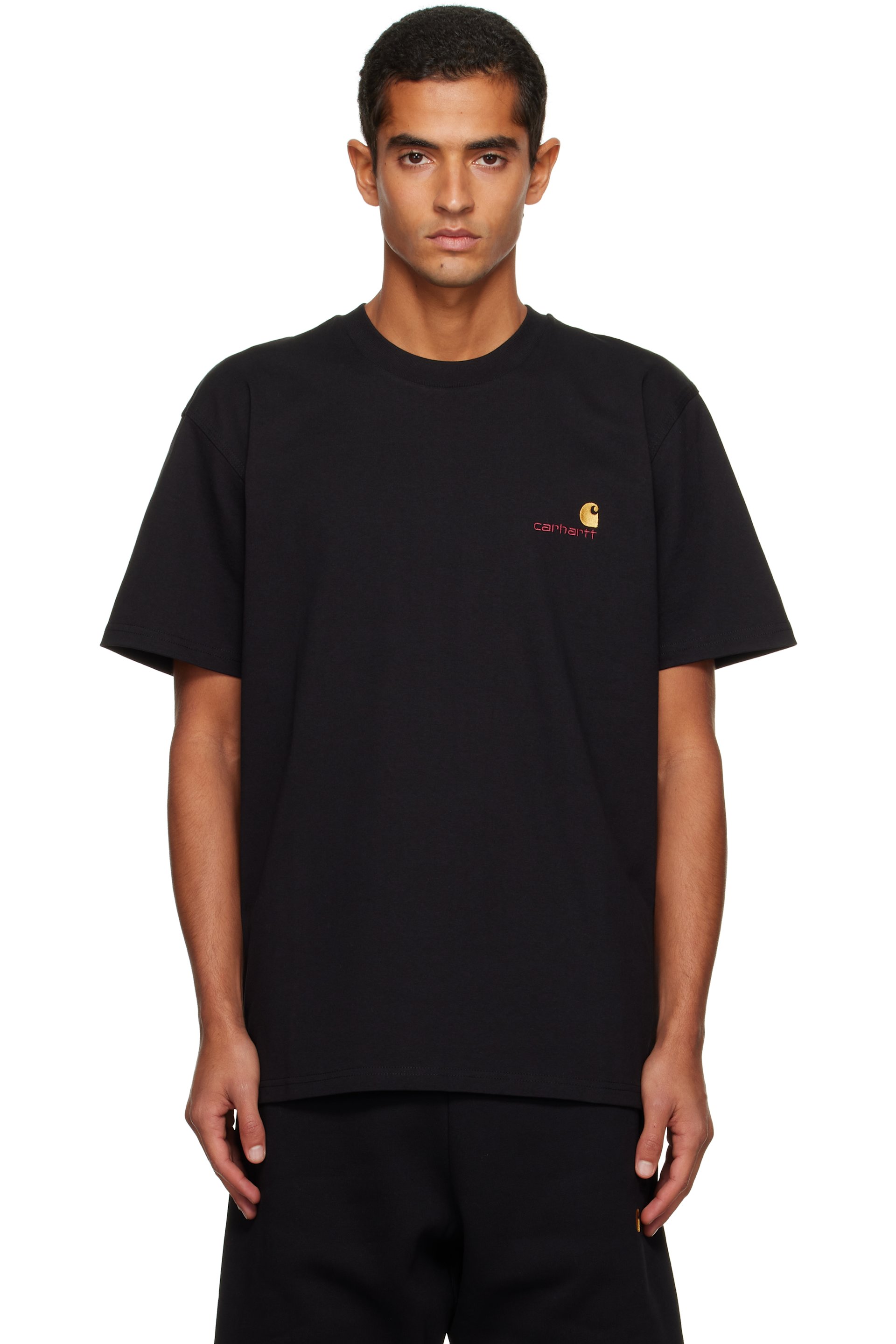 Carhartt Work In Progress - Black American Script T-shirt