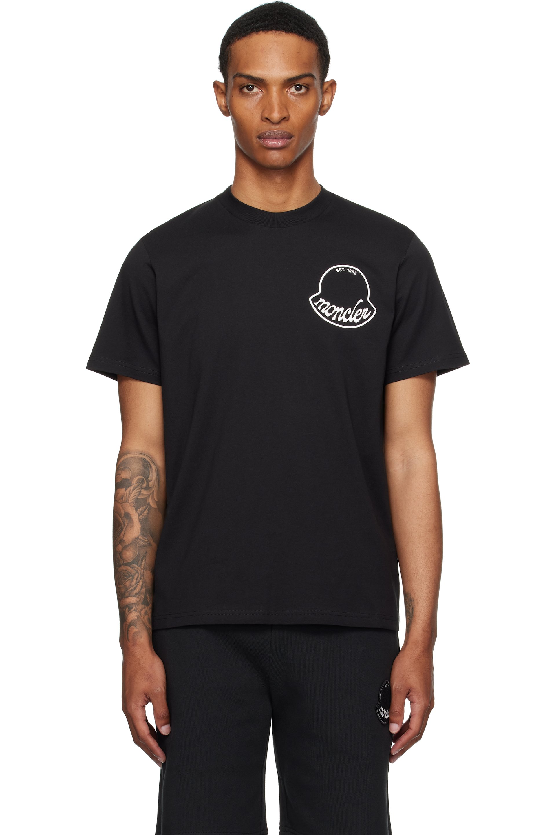 Moncler - ブラック Archivio Creativo Tシャツ