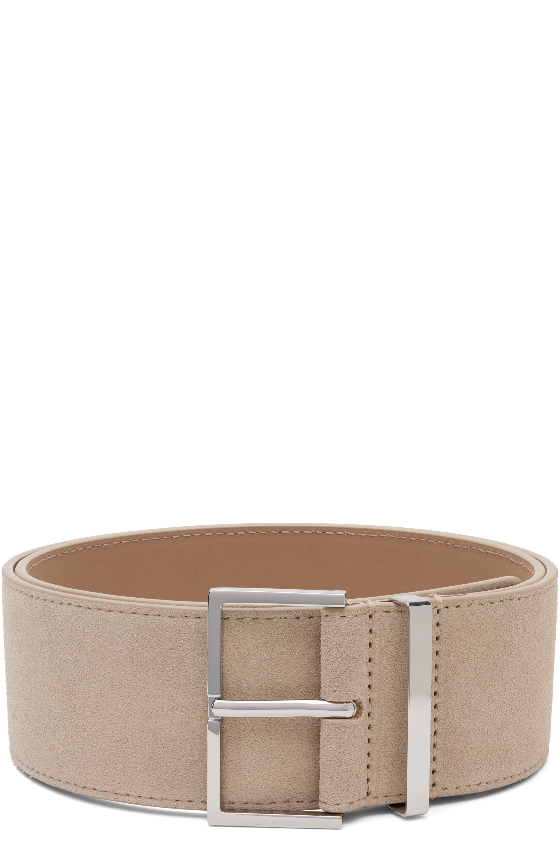 The Frankie Shop - Ceinture Evro grise en suède