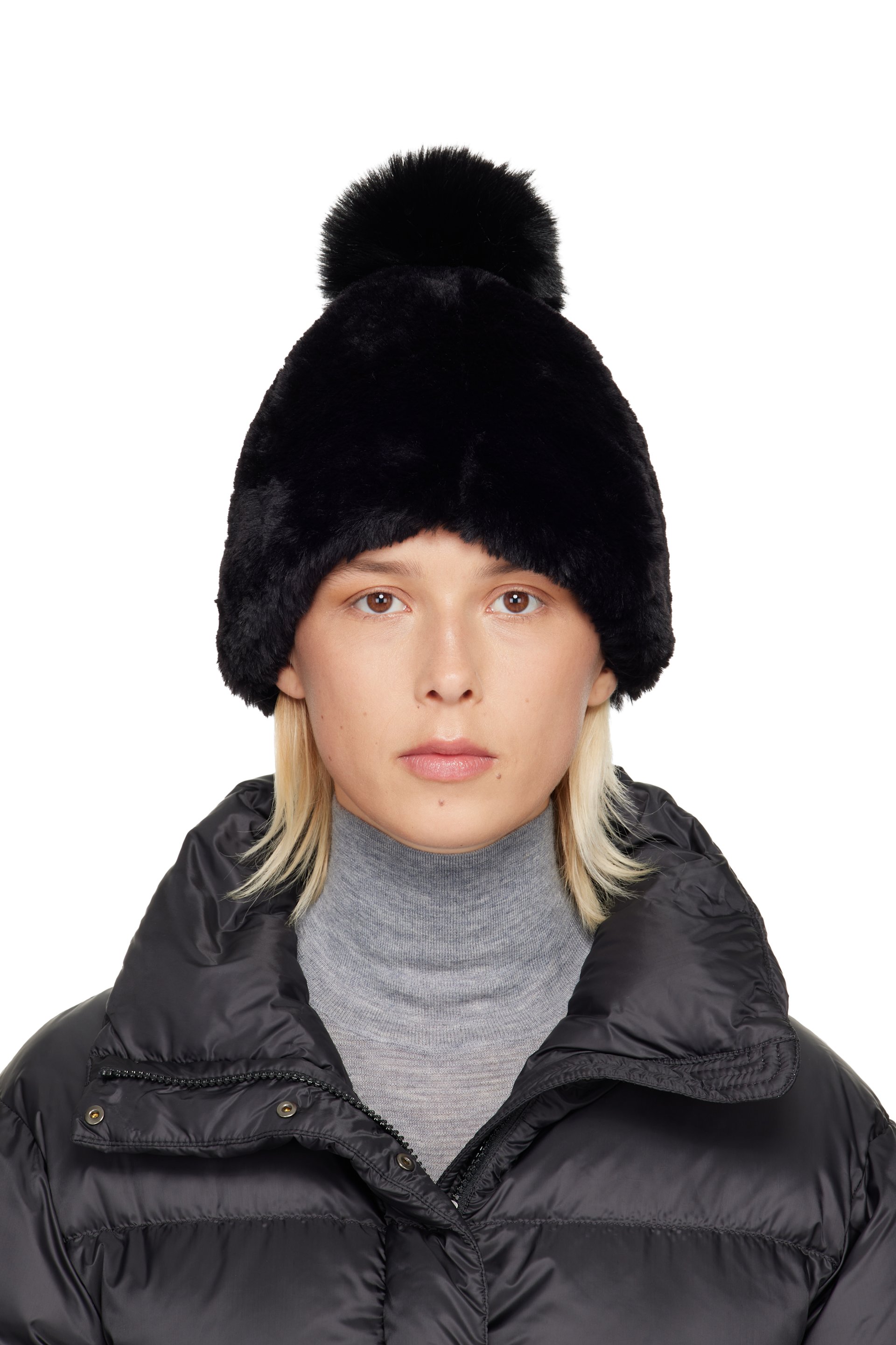 Max Mara - Bonnet Casta noir