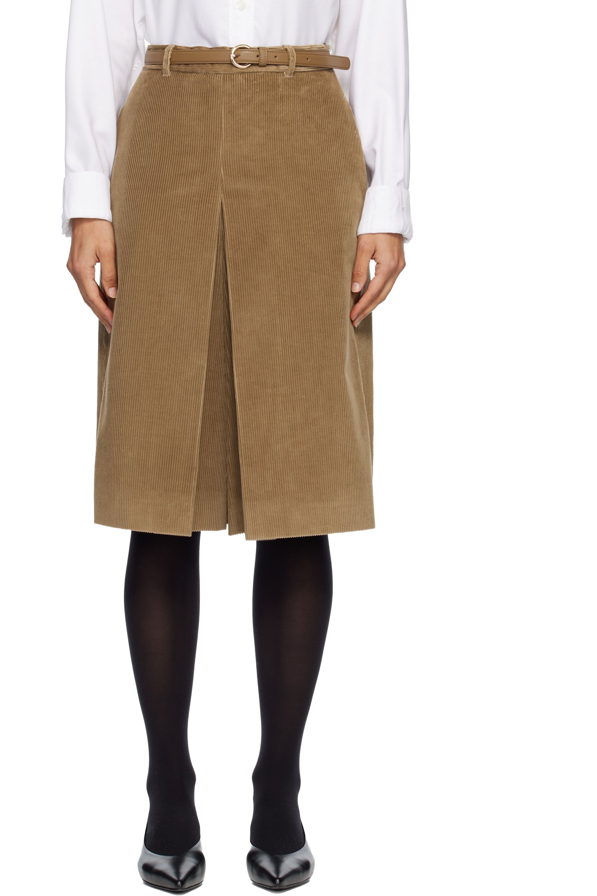 Max Mara - Short Fragore brun clair