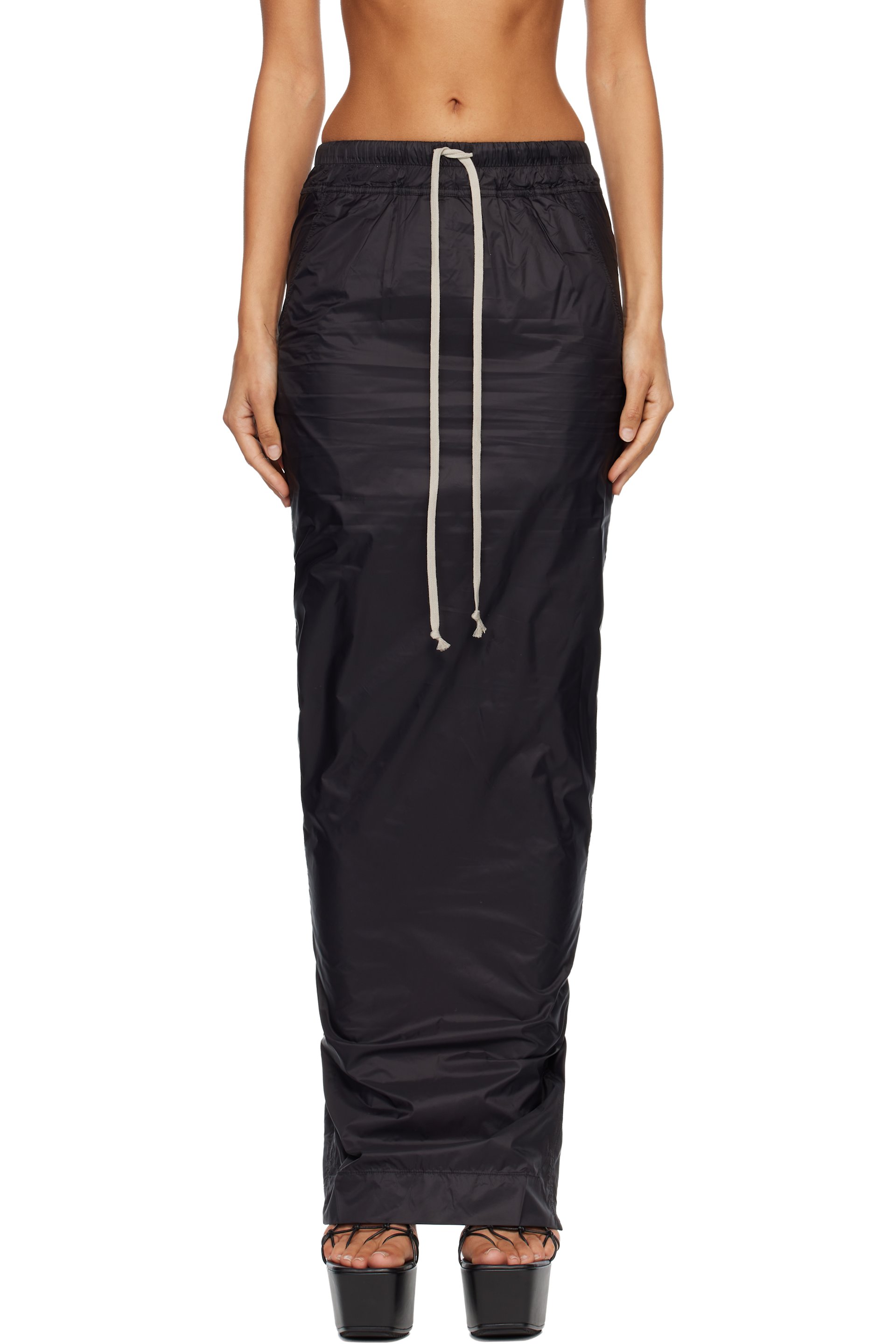 Rick Owens DRKSHDW - Jupe colonne longue à enfiler noire - Concordians