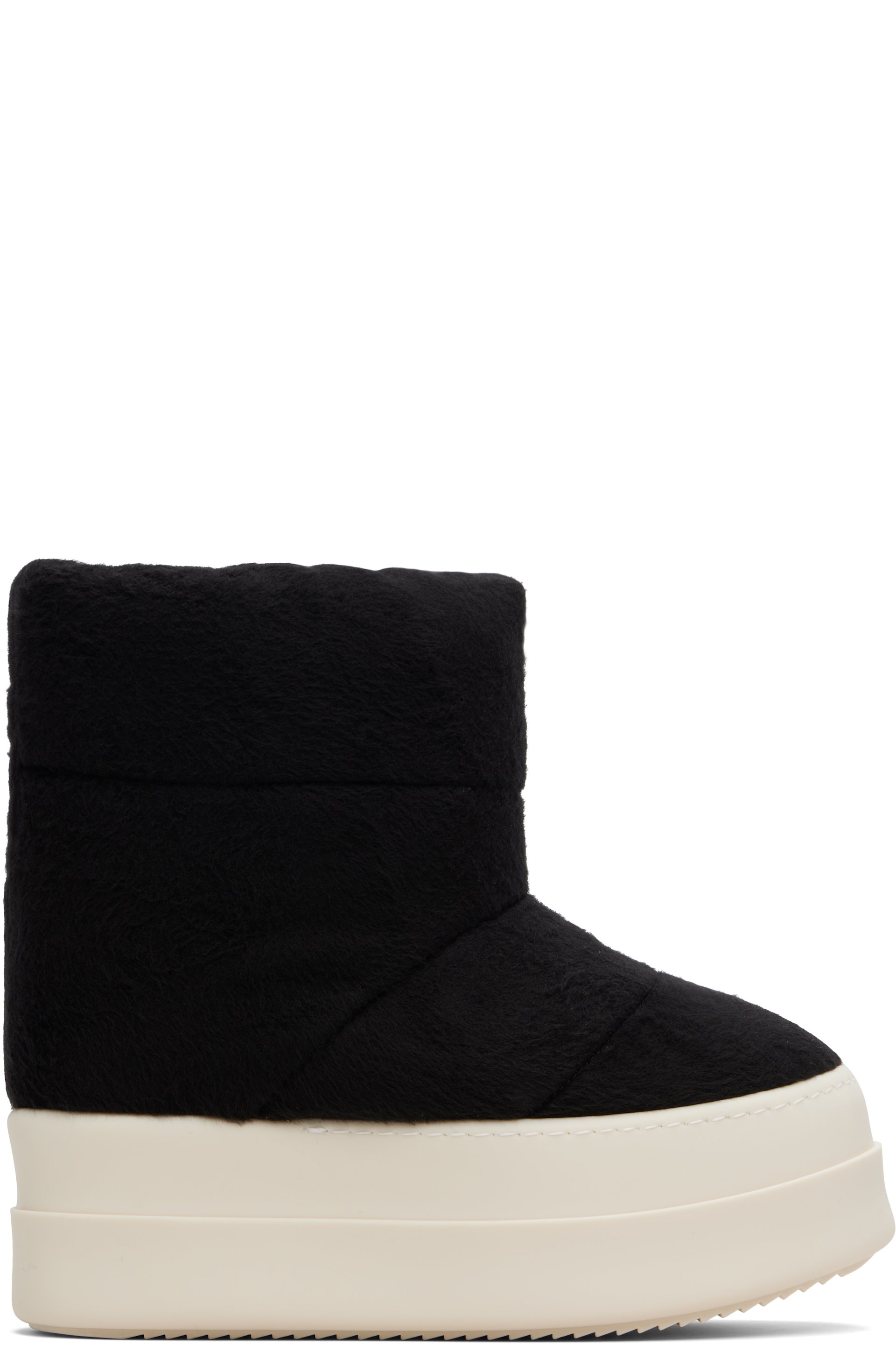 Rick Owens DRKSHDW - Bottines Lunar noires à plateforme Mega Bumper - Concordians