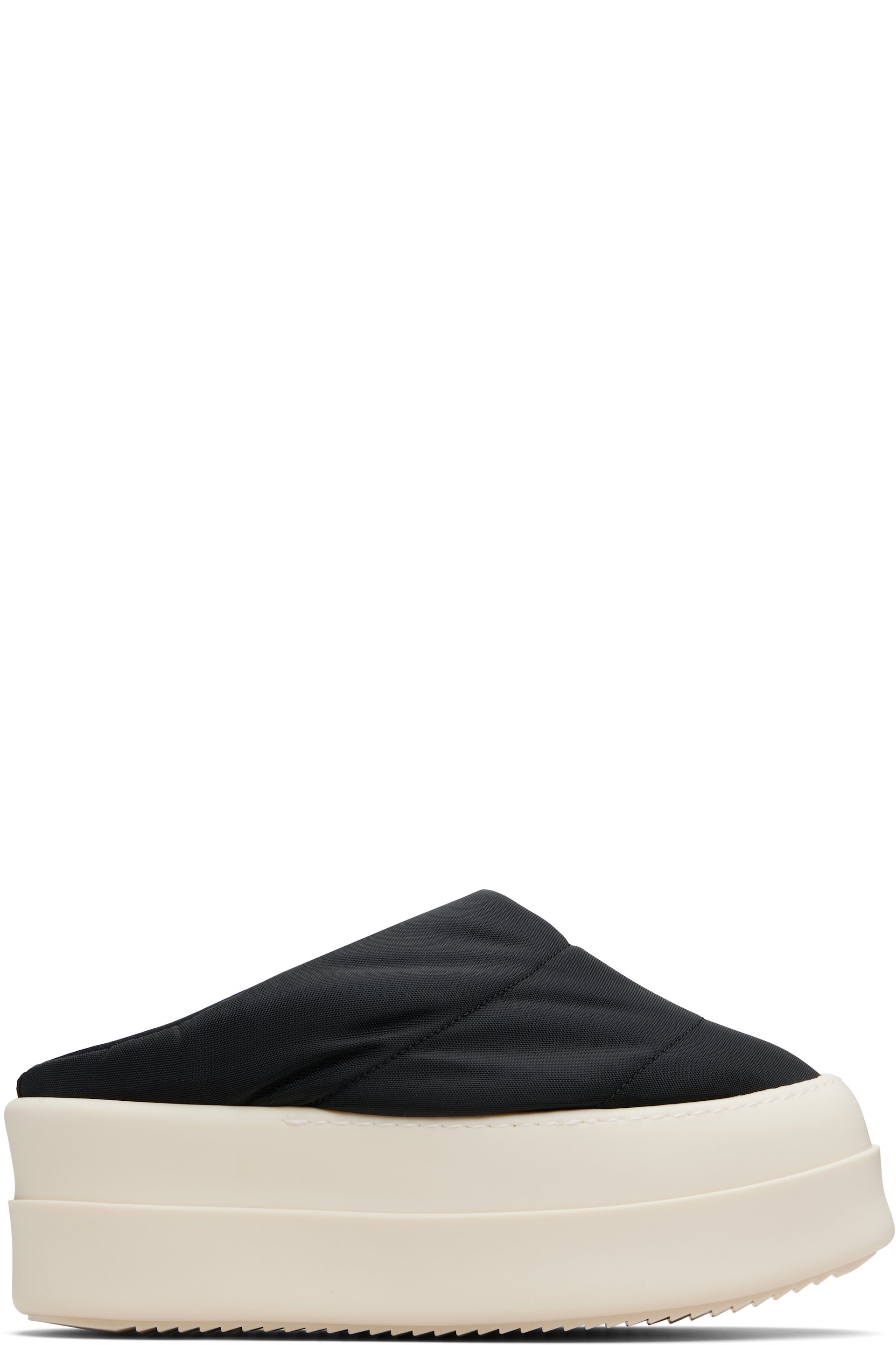 Rick Owens DRKSHDW - Flâneurs à enfiler Lunar noirs à plateforme Mega Bumper - Concordians