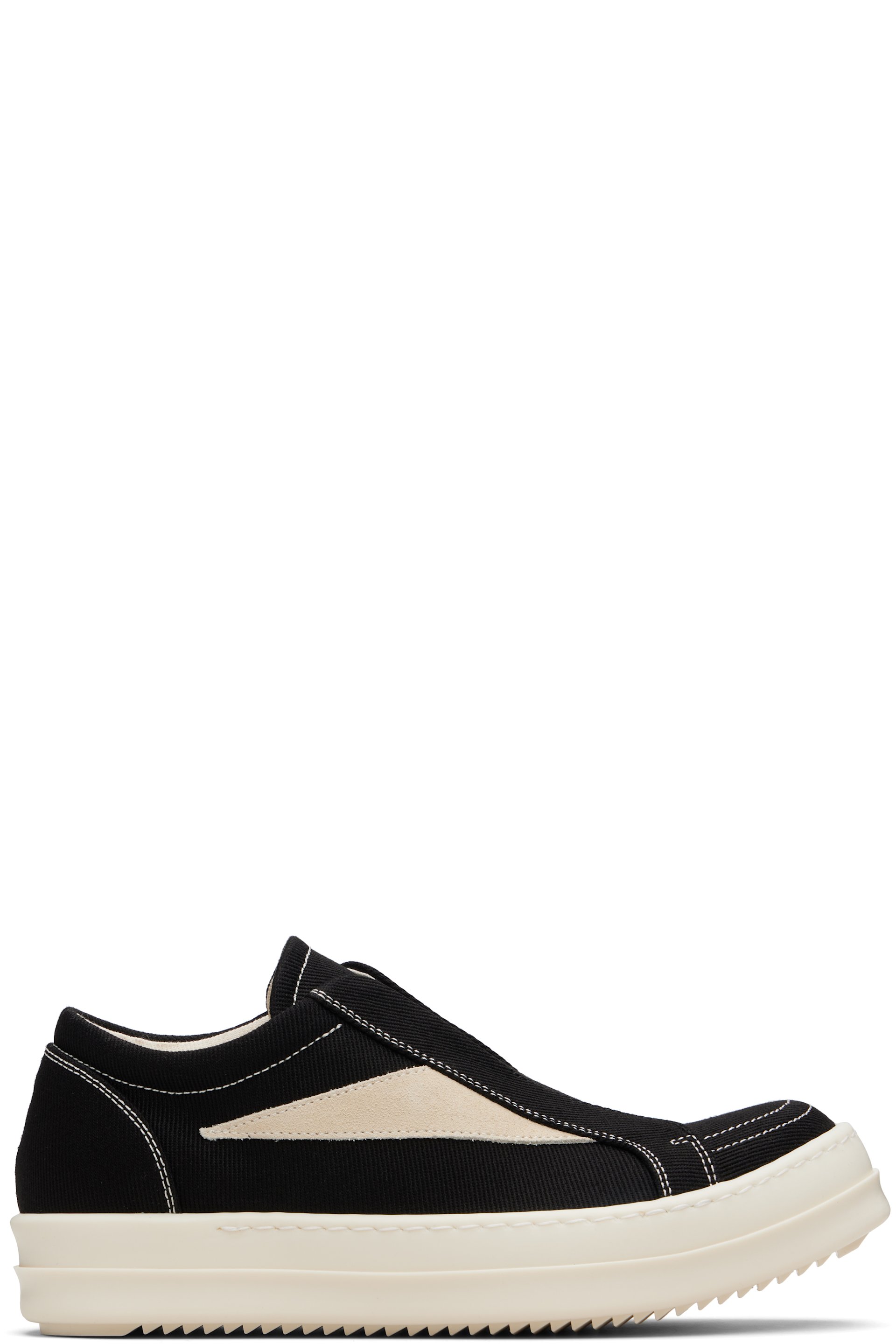 Rick Owens DRKSHDWのブラック Concordians Laceless Vintage Sneaks