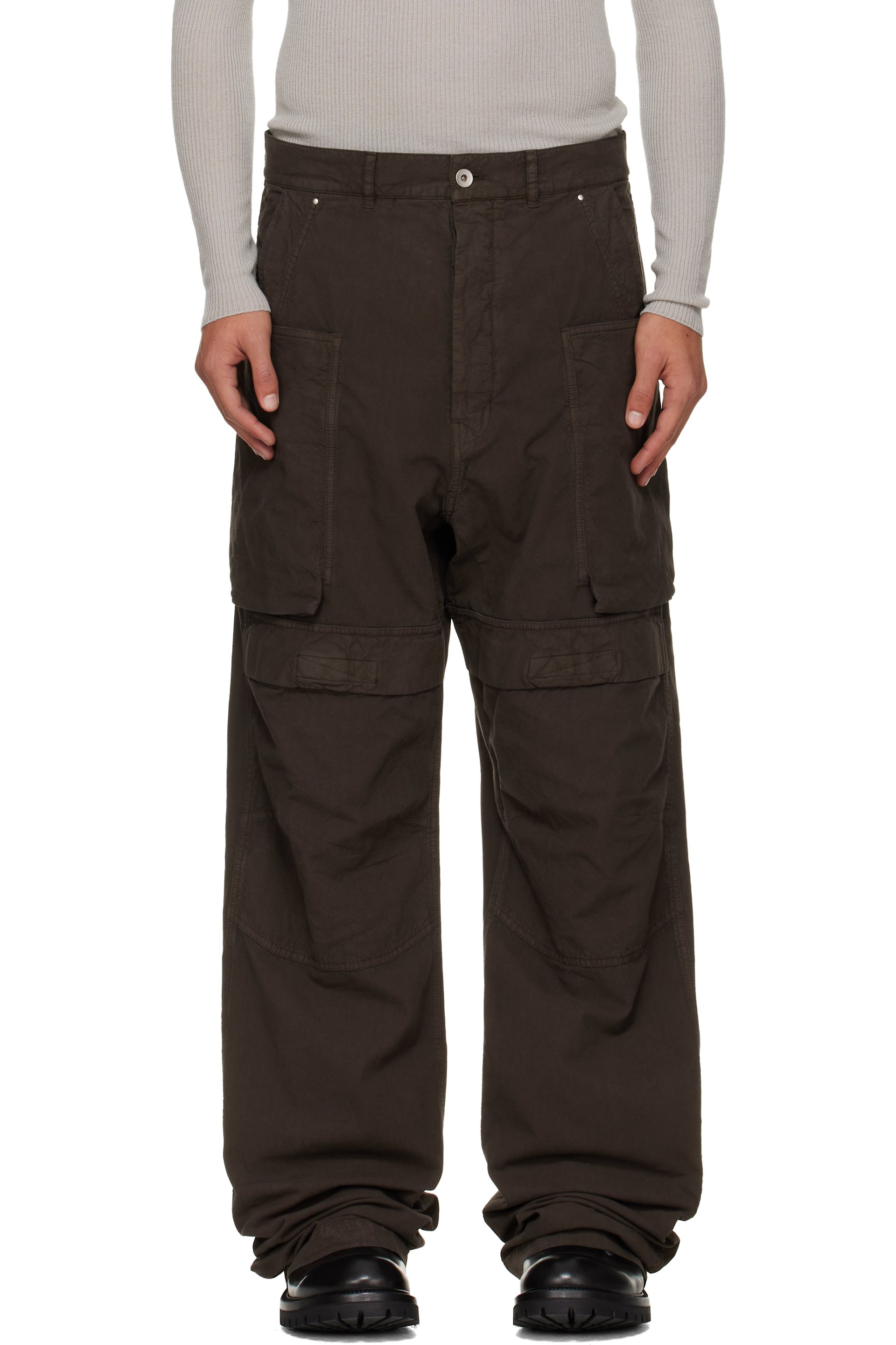 Rick Owens DRKSHDW - Gray Concordians Stefan Cargo Pants
