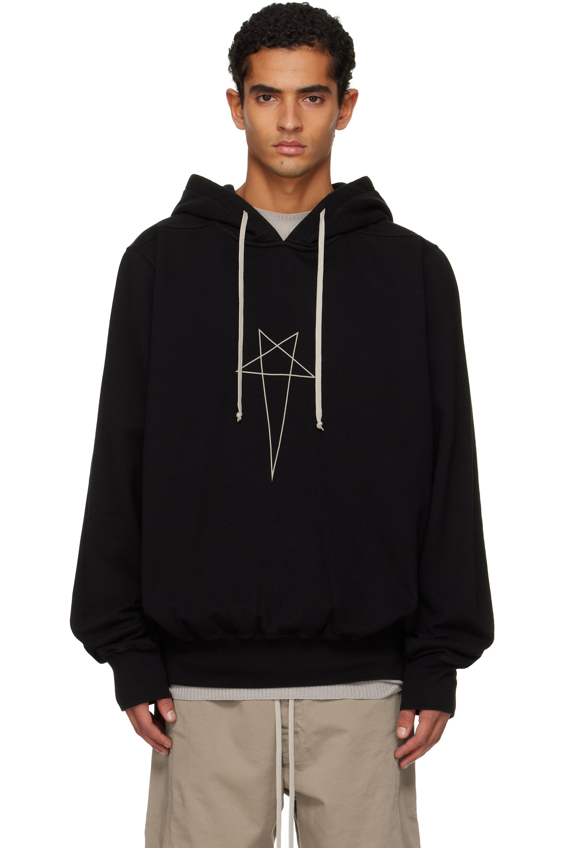 Rick Owens DRKSHDW - Pull à capuche surdimensionné Penta noir