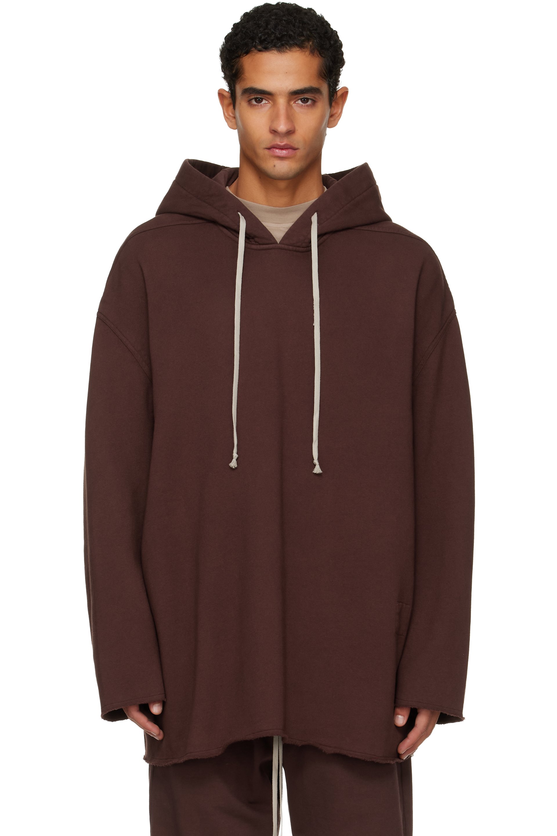 Rick Owens DRKSHDW - Pull à capuche Peter bourgogne - Concordians