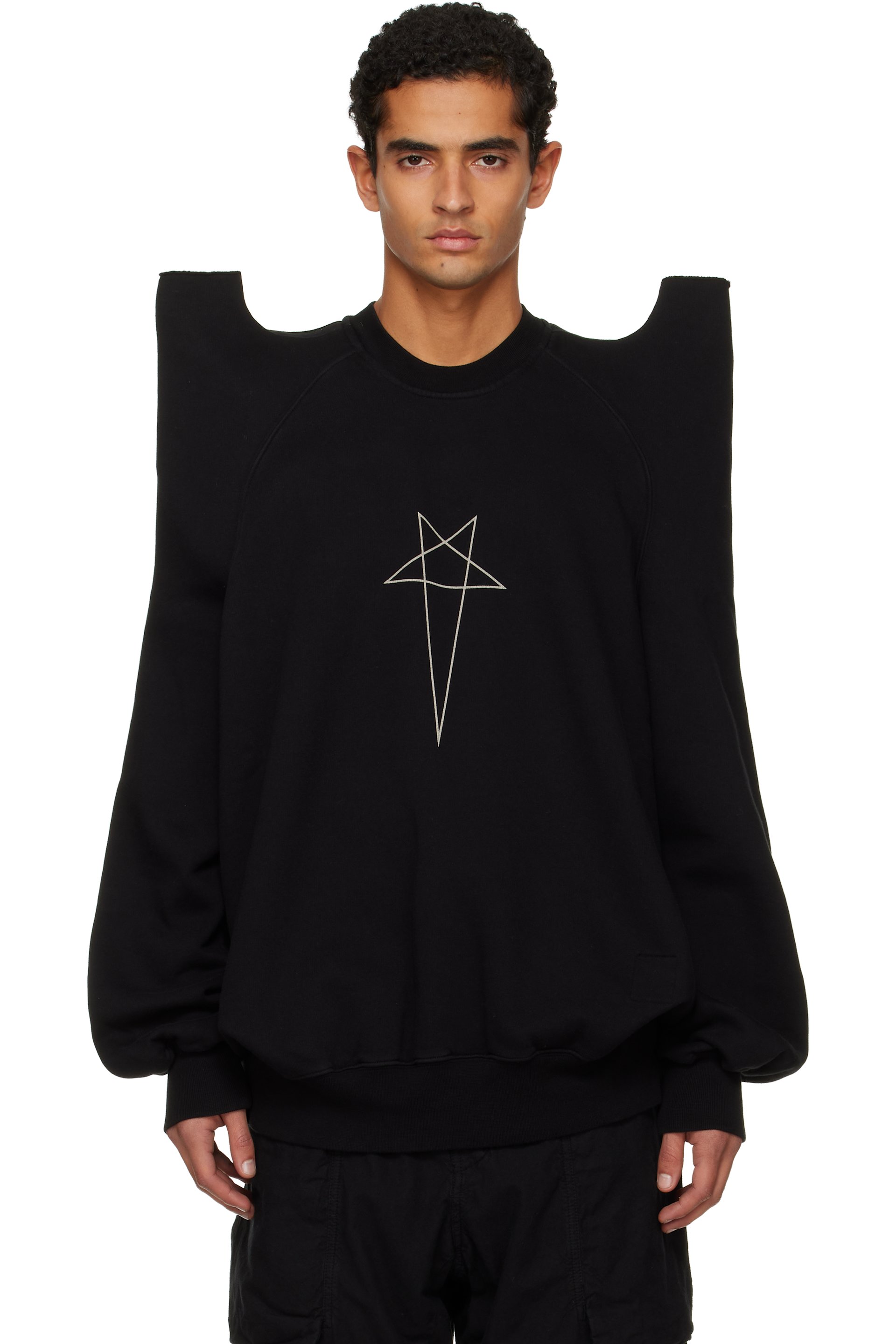 Rick Owens DRKSHDW - Black Concordians Tecsweat Sweatshirt