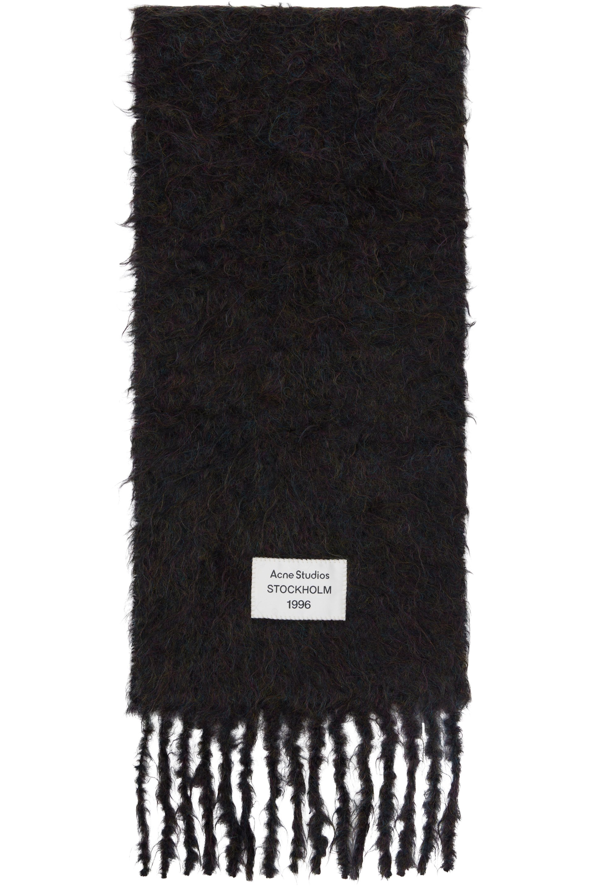 Acne Studios - Écharpe noire en mohair et laine