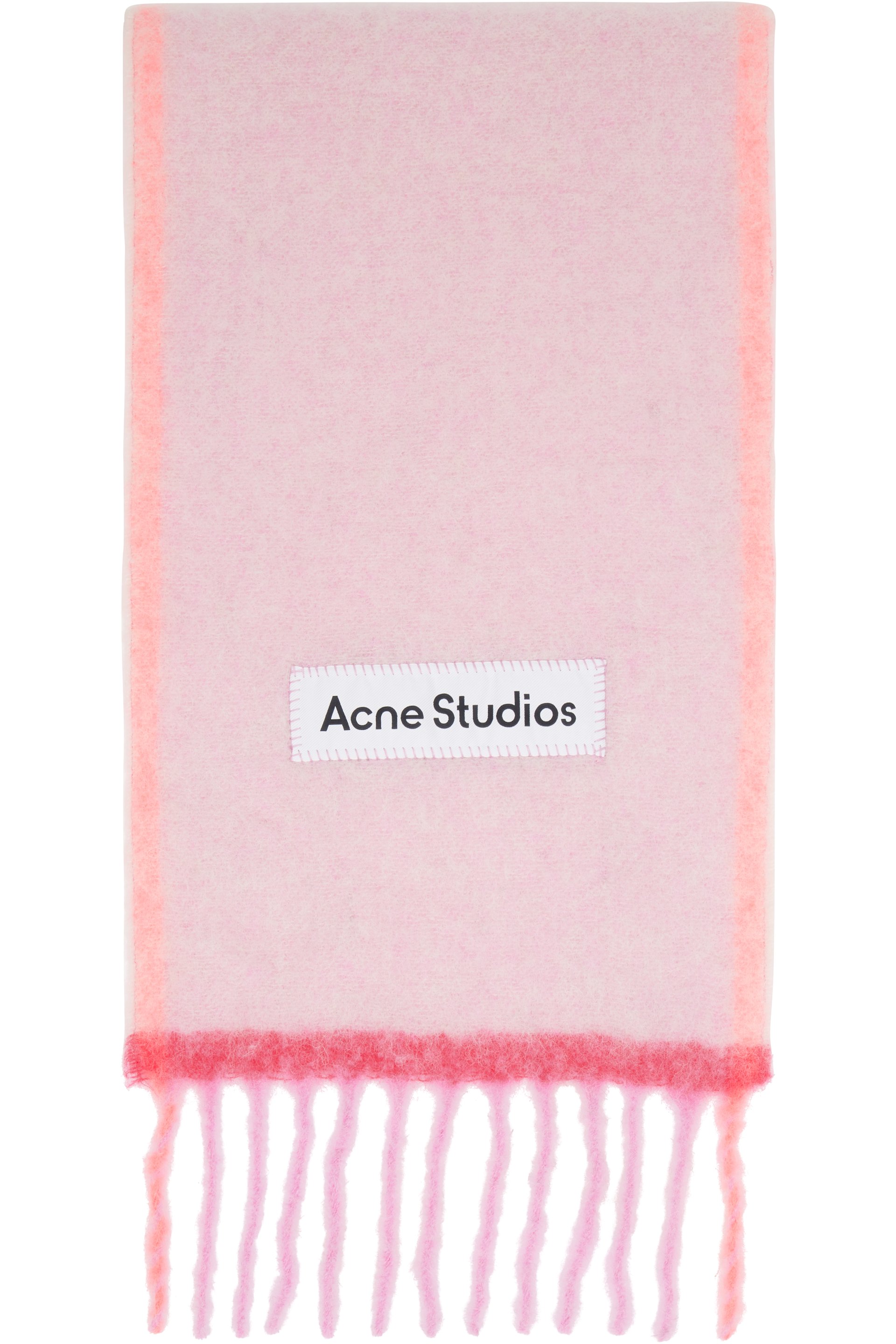 Acne Studios - Écharpe fine rose en mohair et laine