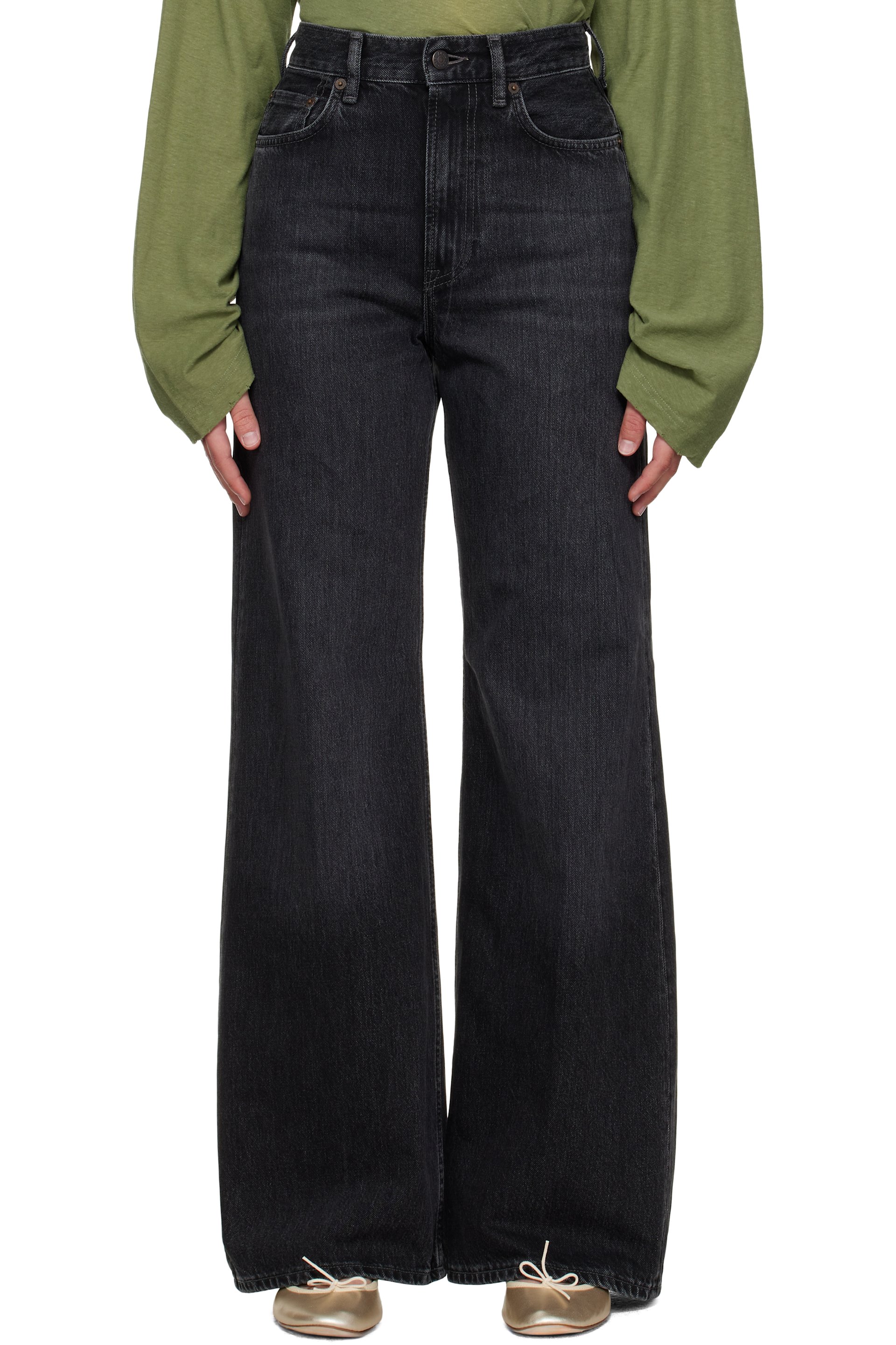 Acne Studios - ブラック 2022F レギュラーフィット ジーンズ
