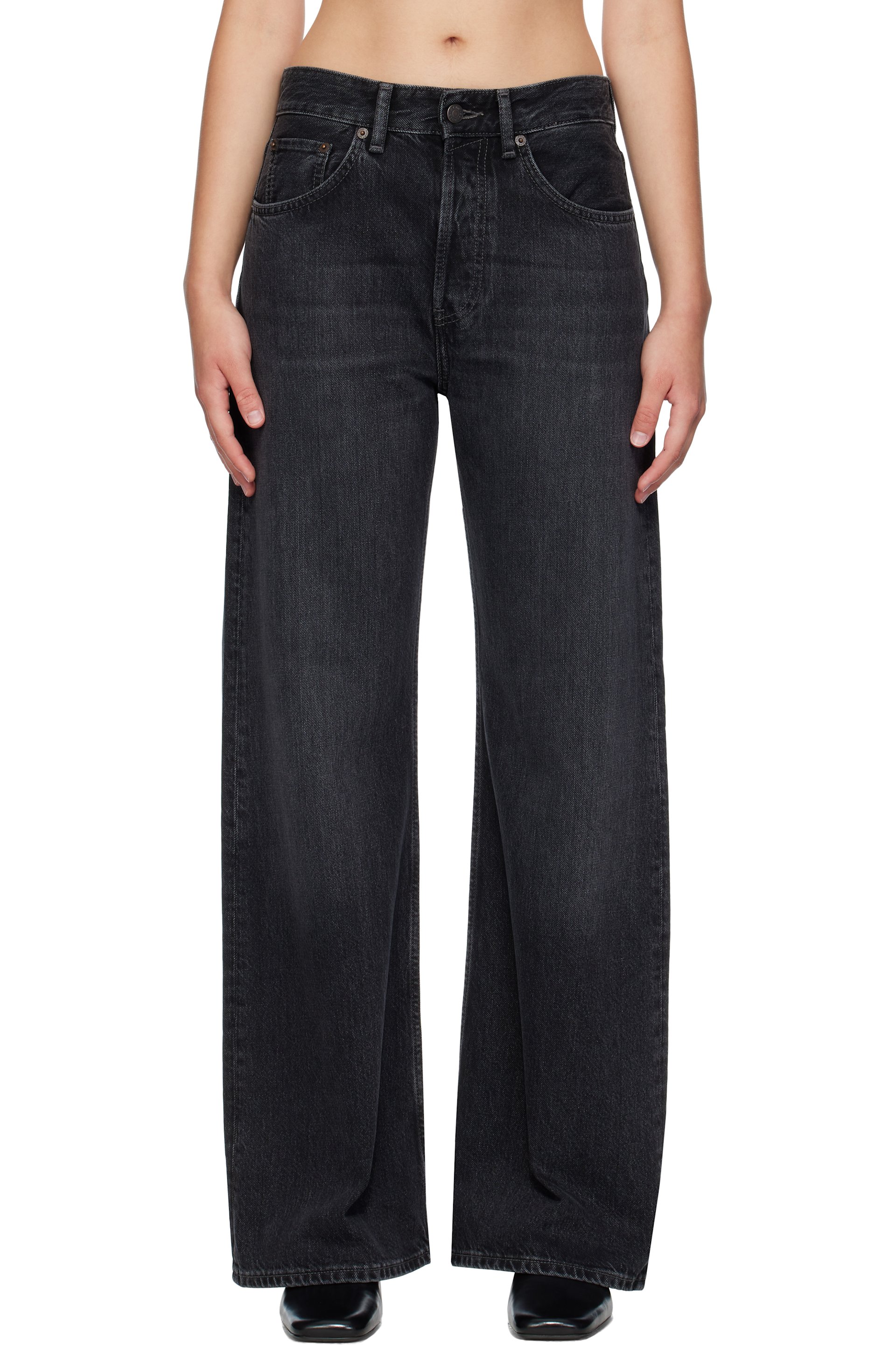Acne Studios - Jean 2021F noir à coupe classique