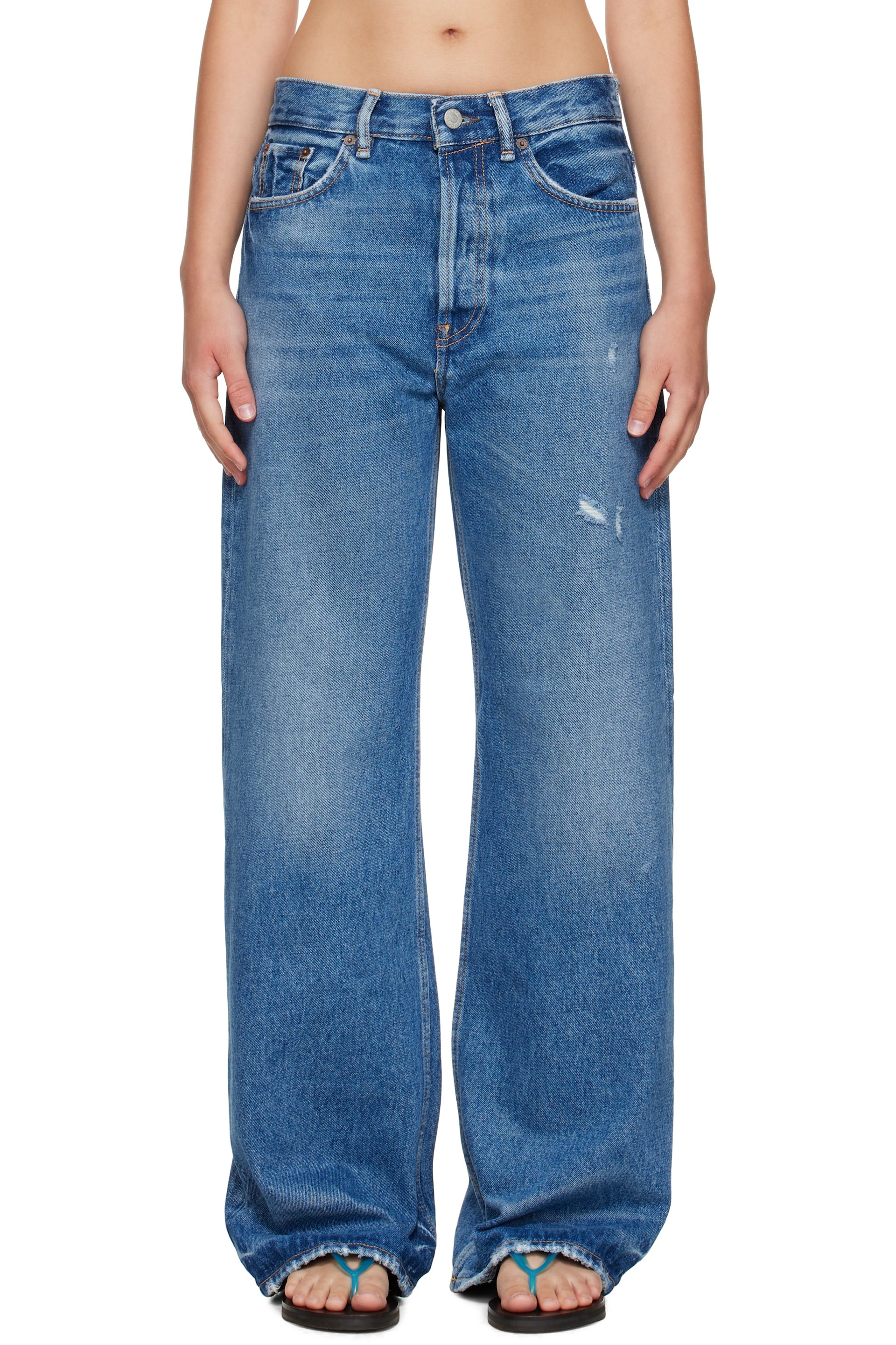 Acne Studios - Jean 2021F bleu à coupe classique